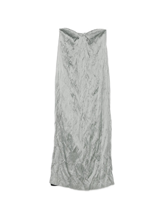 Lume crushed-effect dress