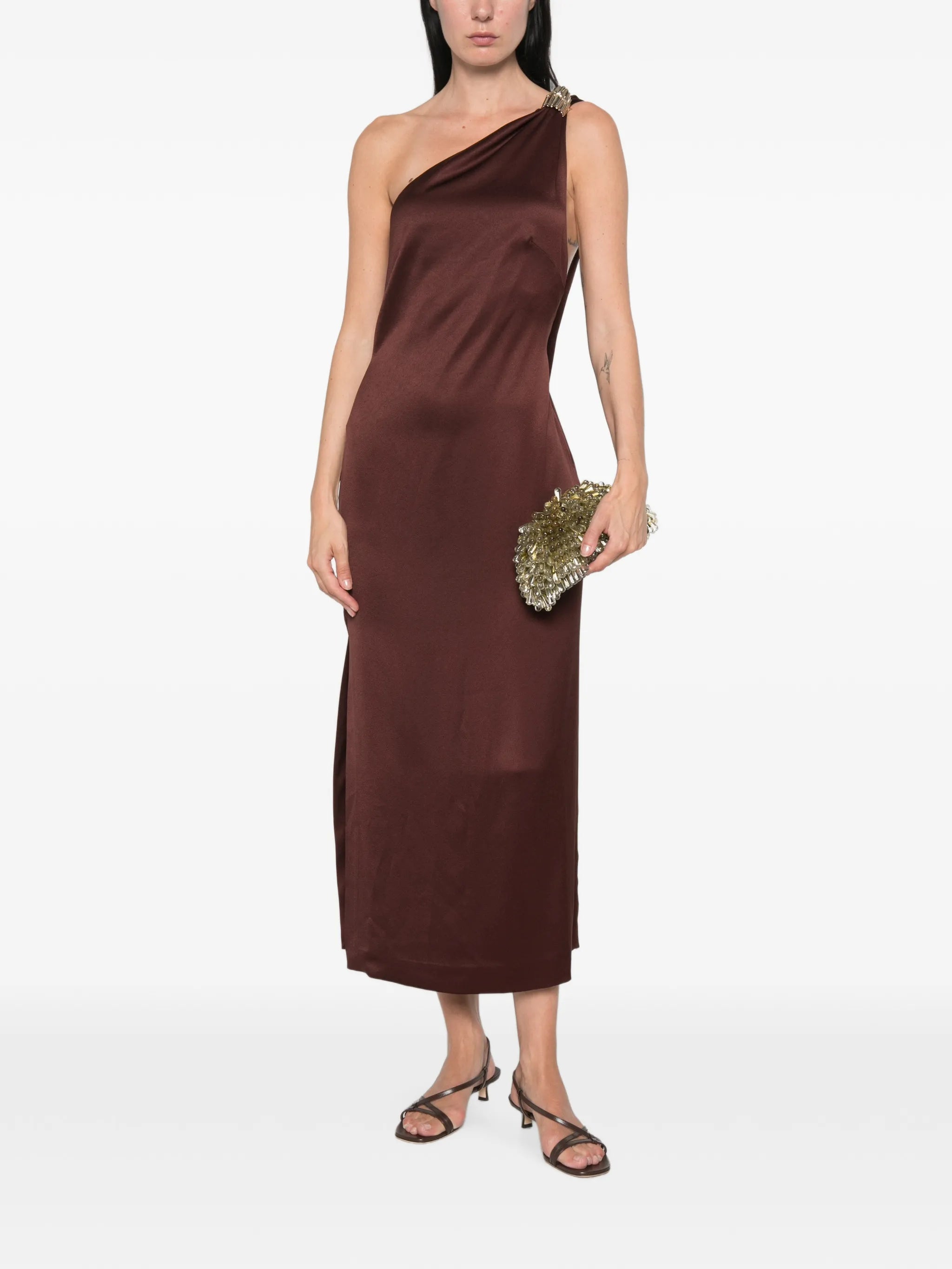 Eros one-shoulder midi dress