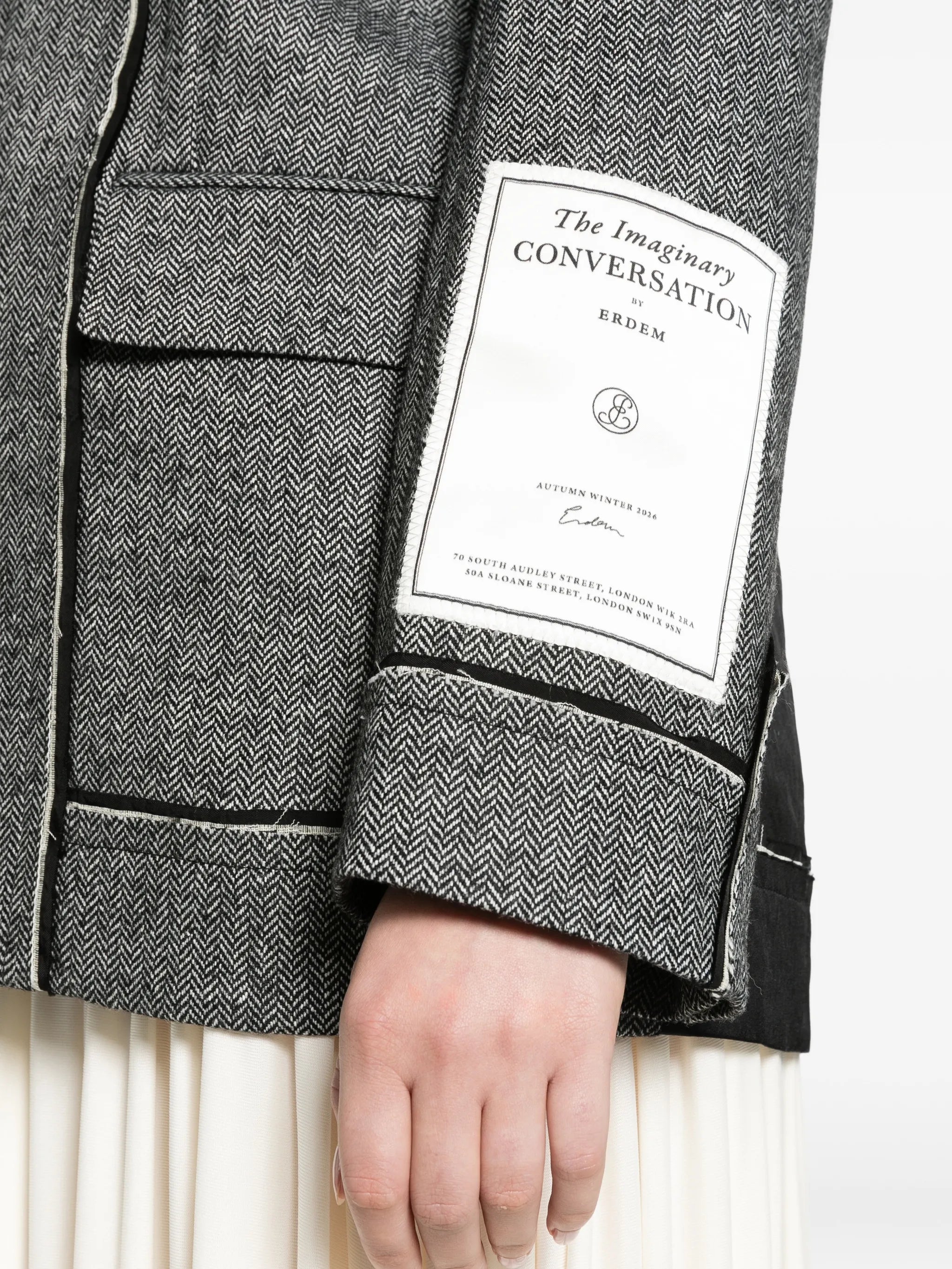 herringbone blazer