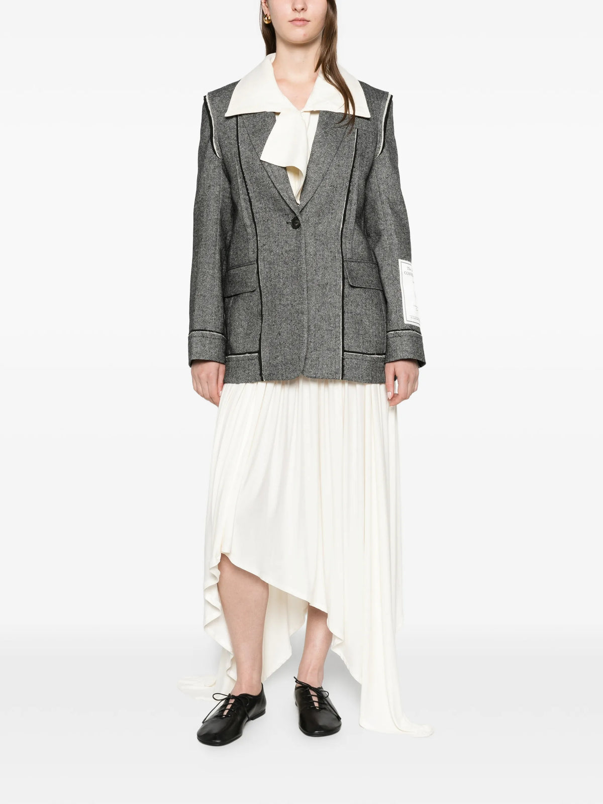 herringbone blazer