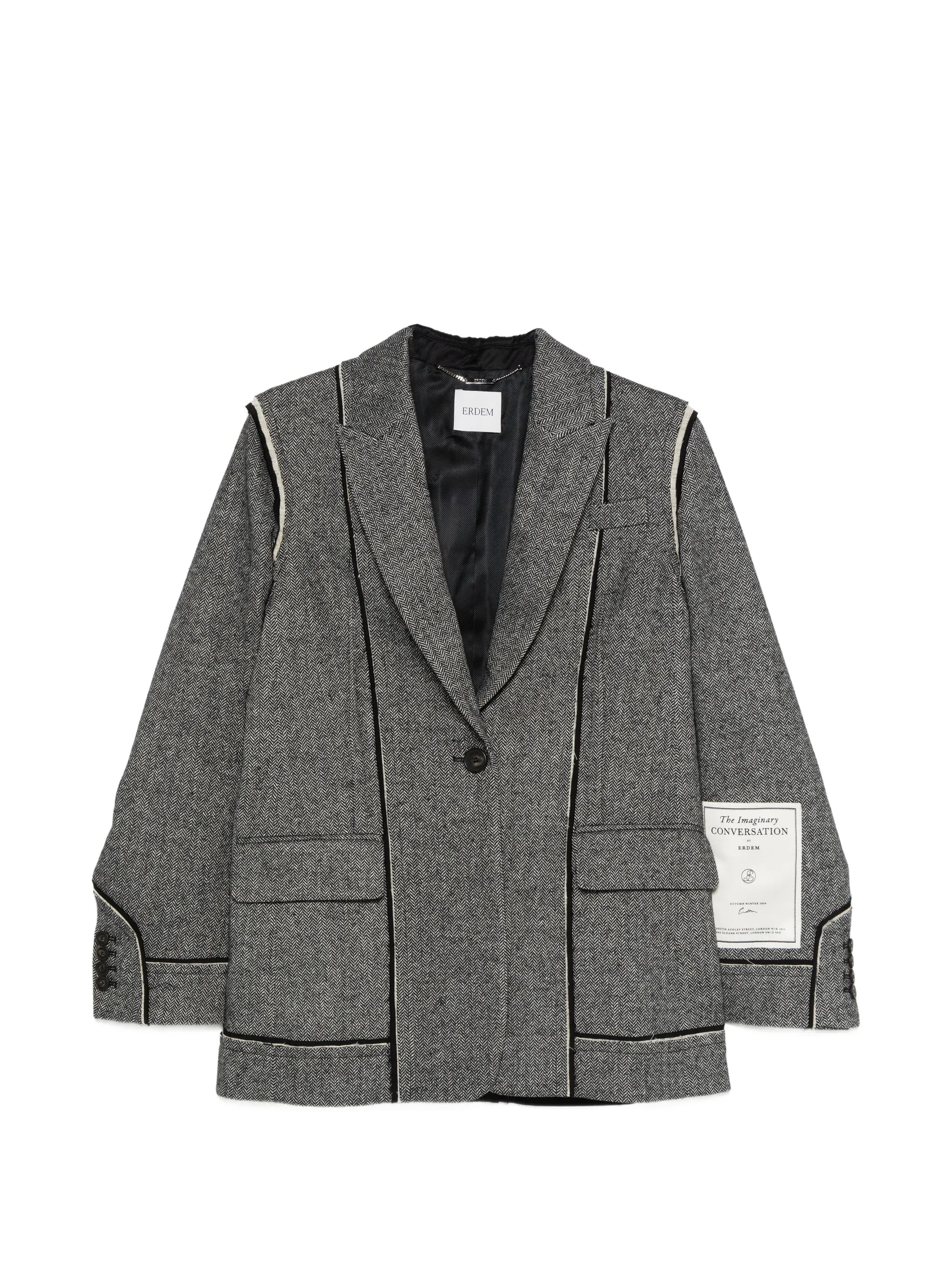 herringbone blazer