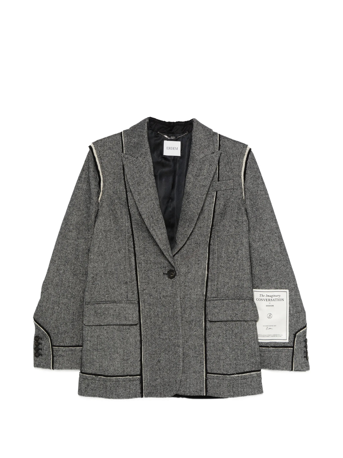 herringbone blazer
