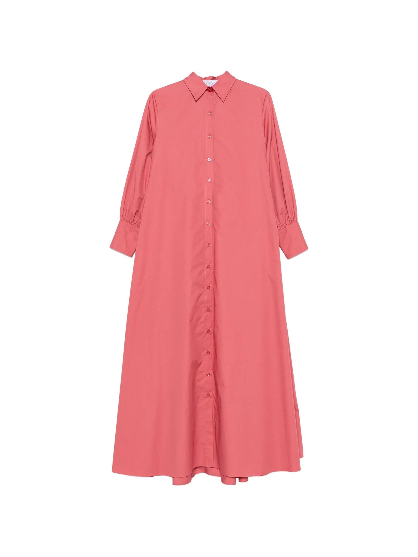 layered maxi shirt dress