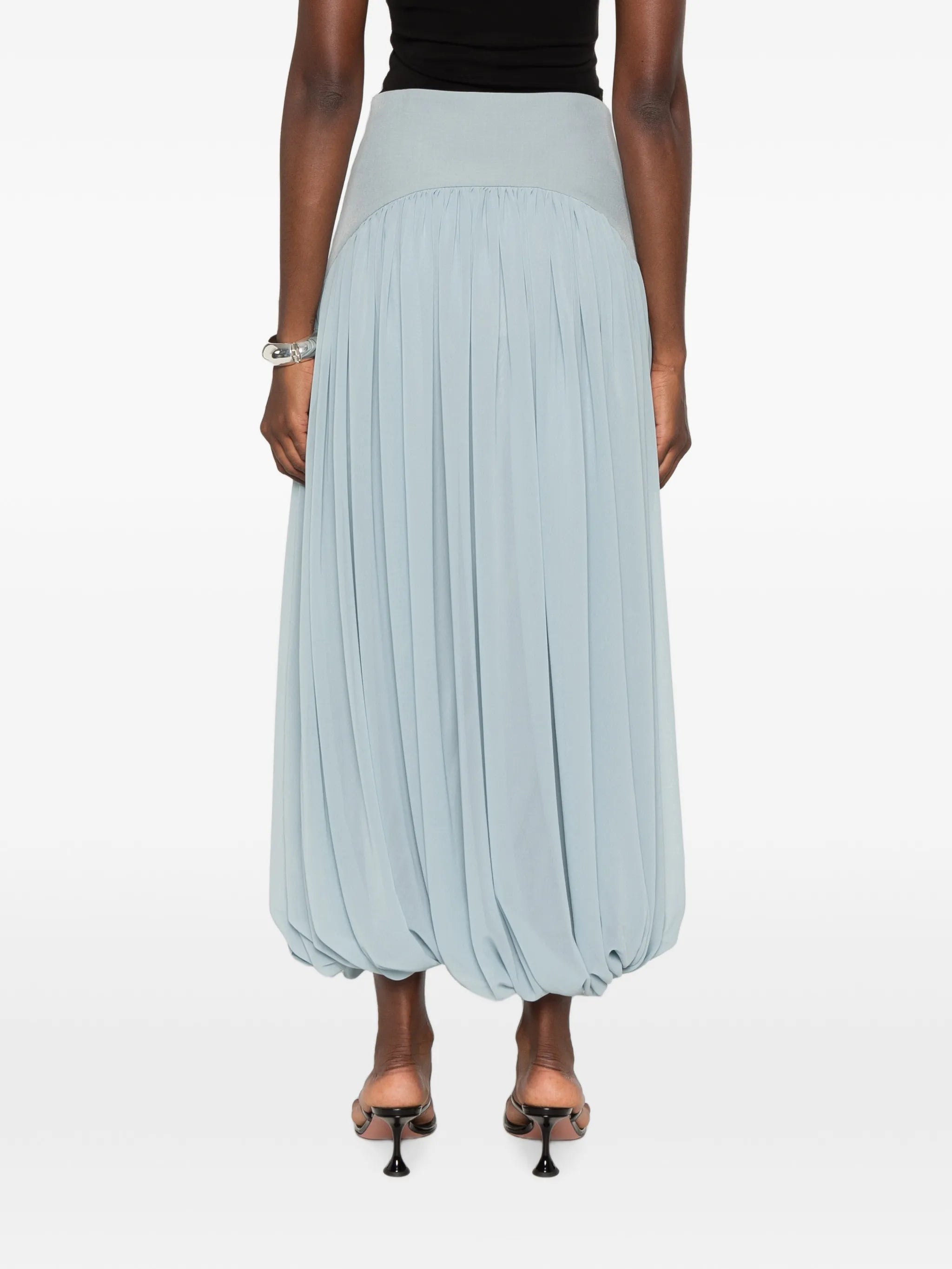 Suri pleated midi skirt