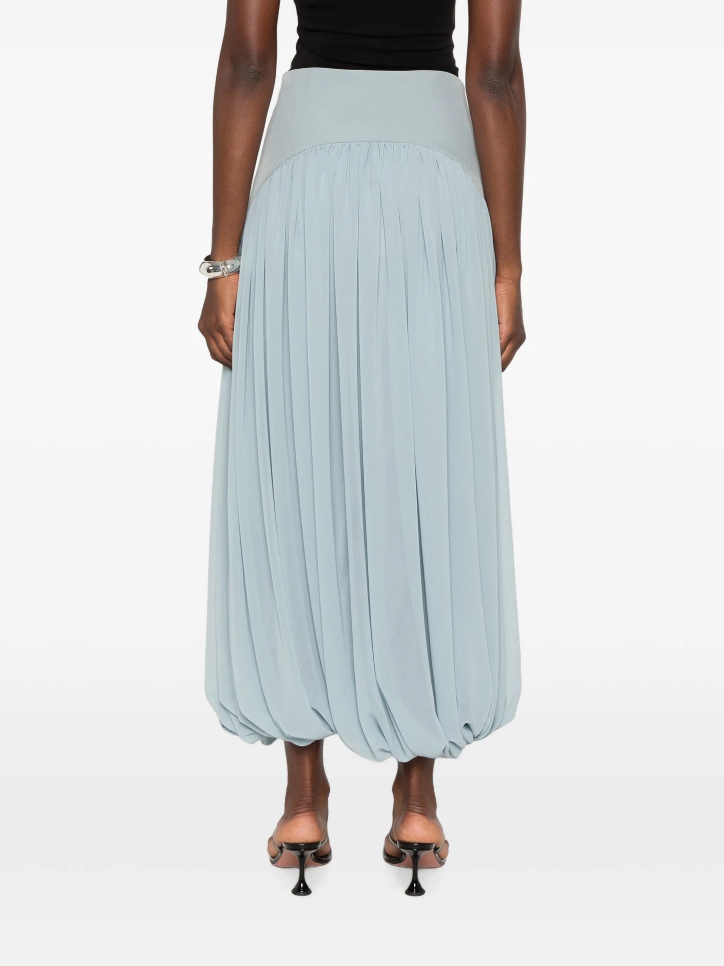 Suri pleated midi skirt