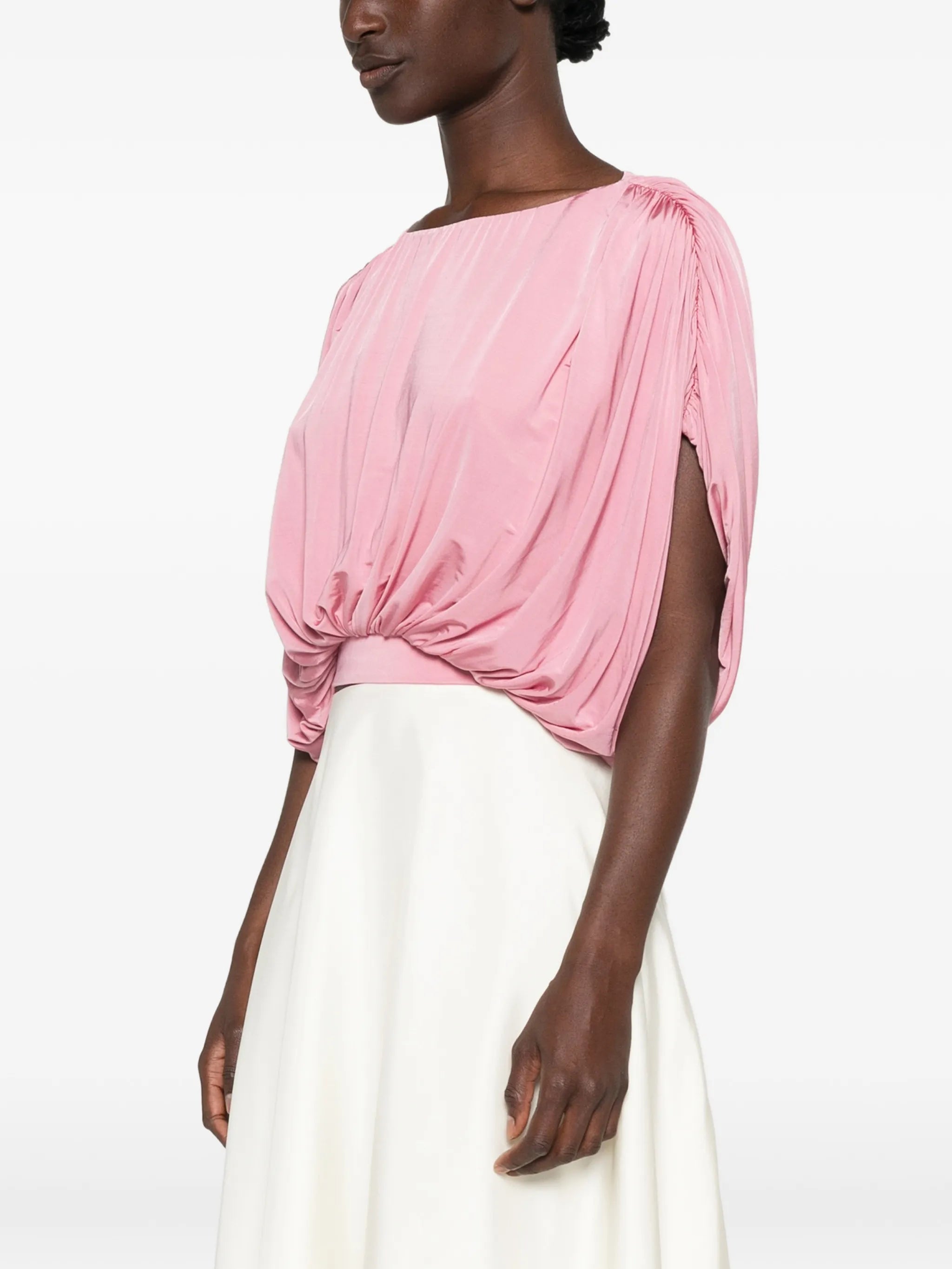draped blouse