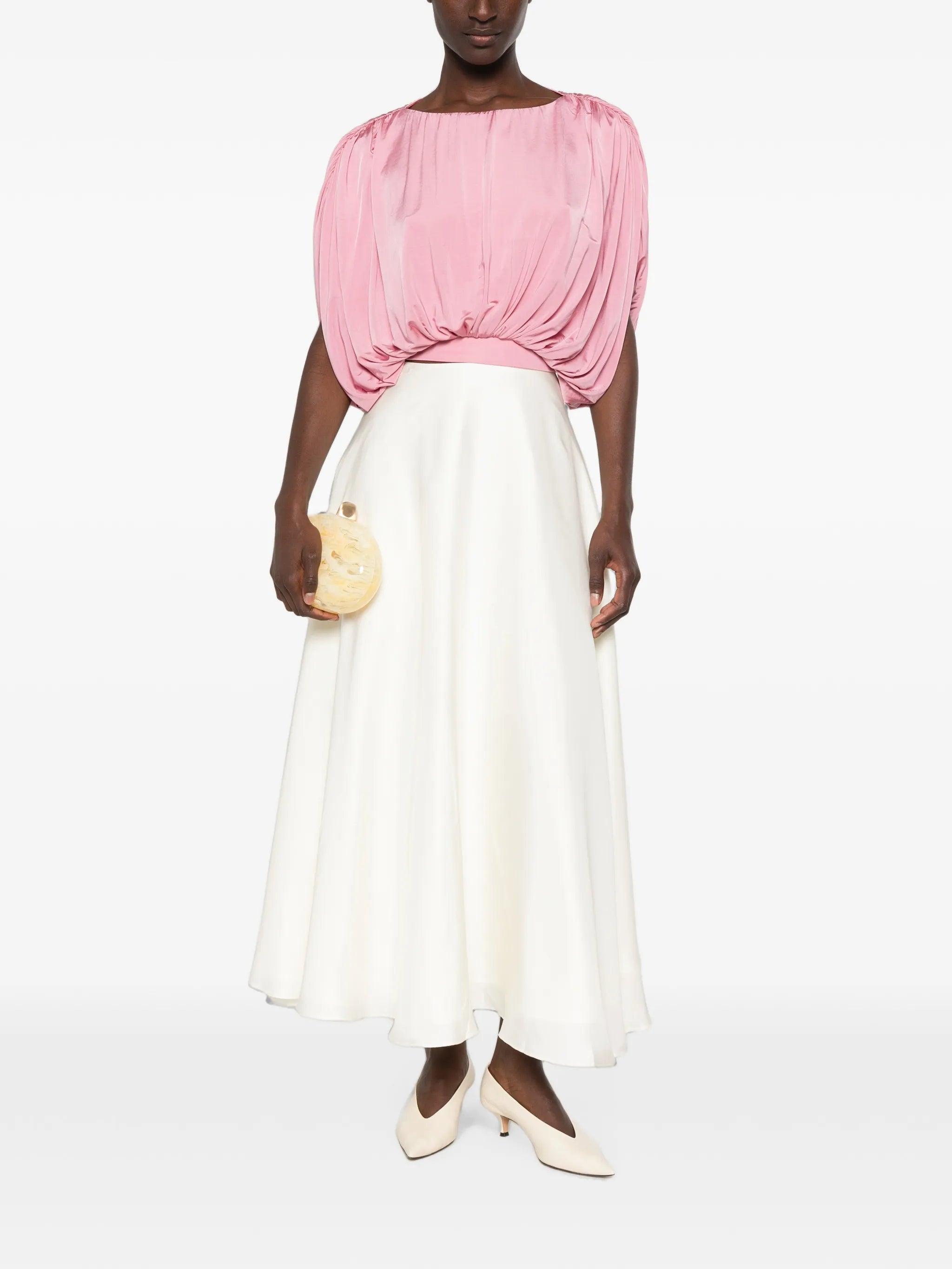 draped blouse