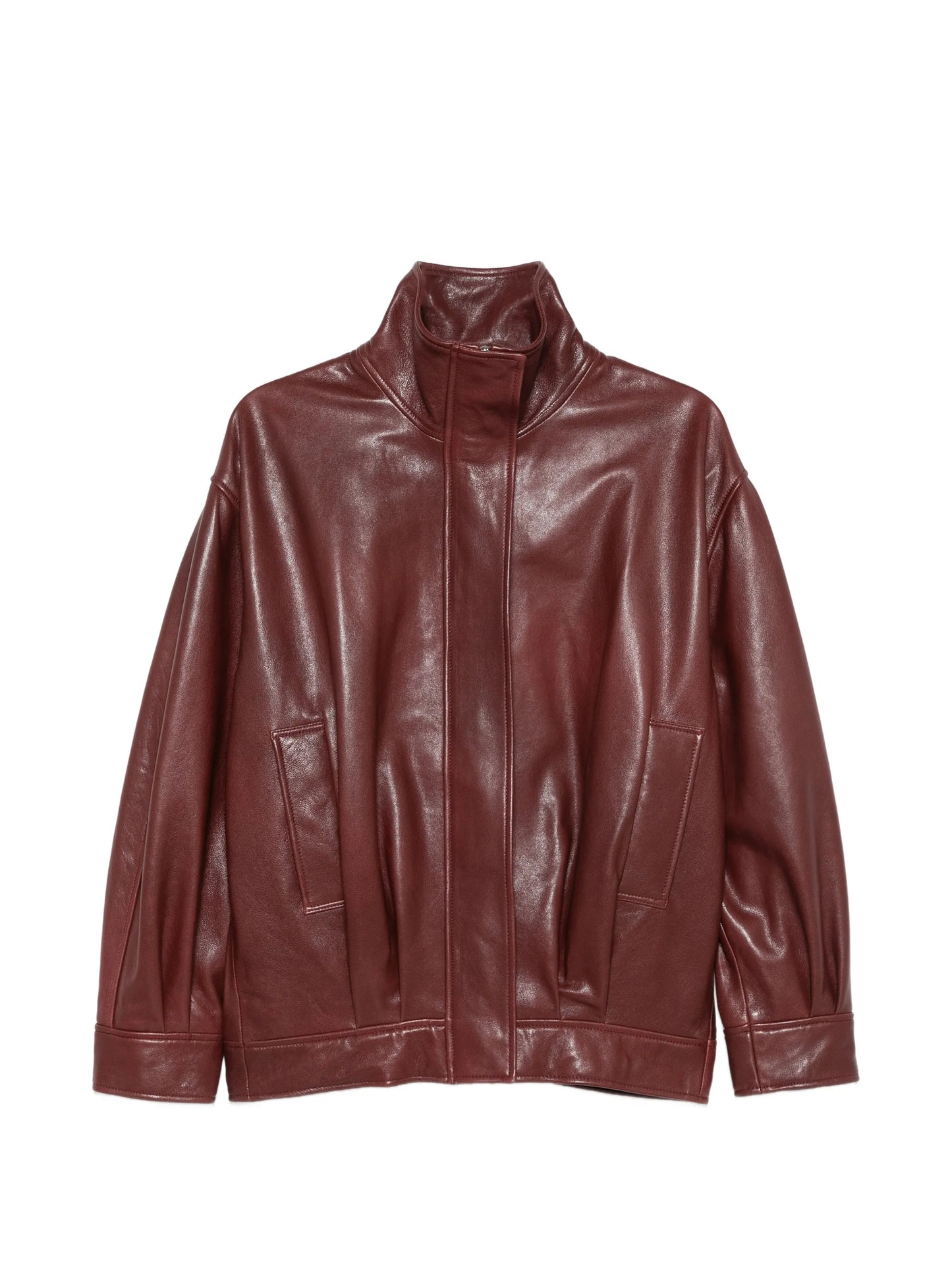 Paula zip-up leather jacket