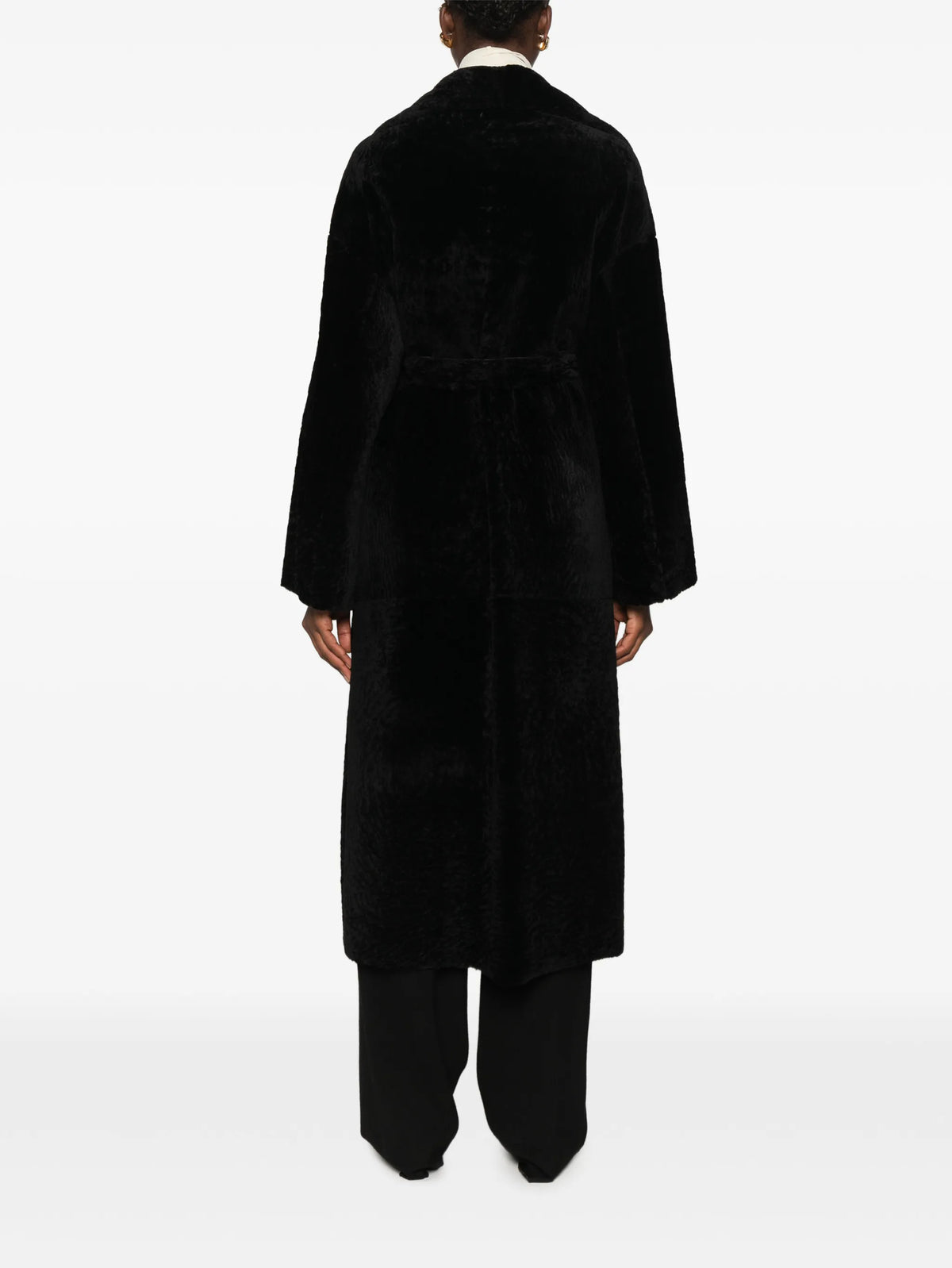 Rien belted shearling coat