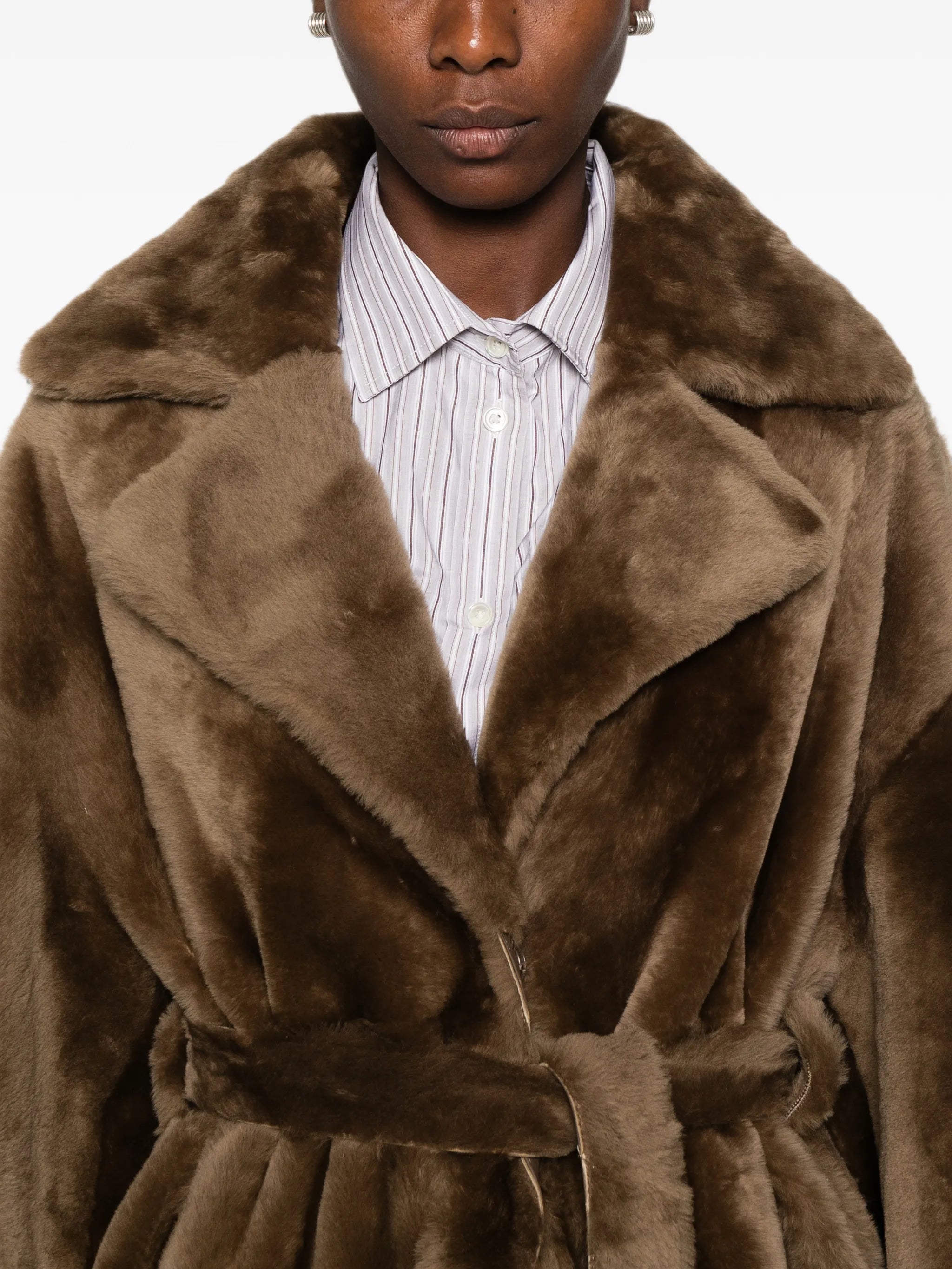 rien reversible shearling coat