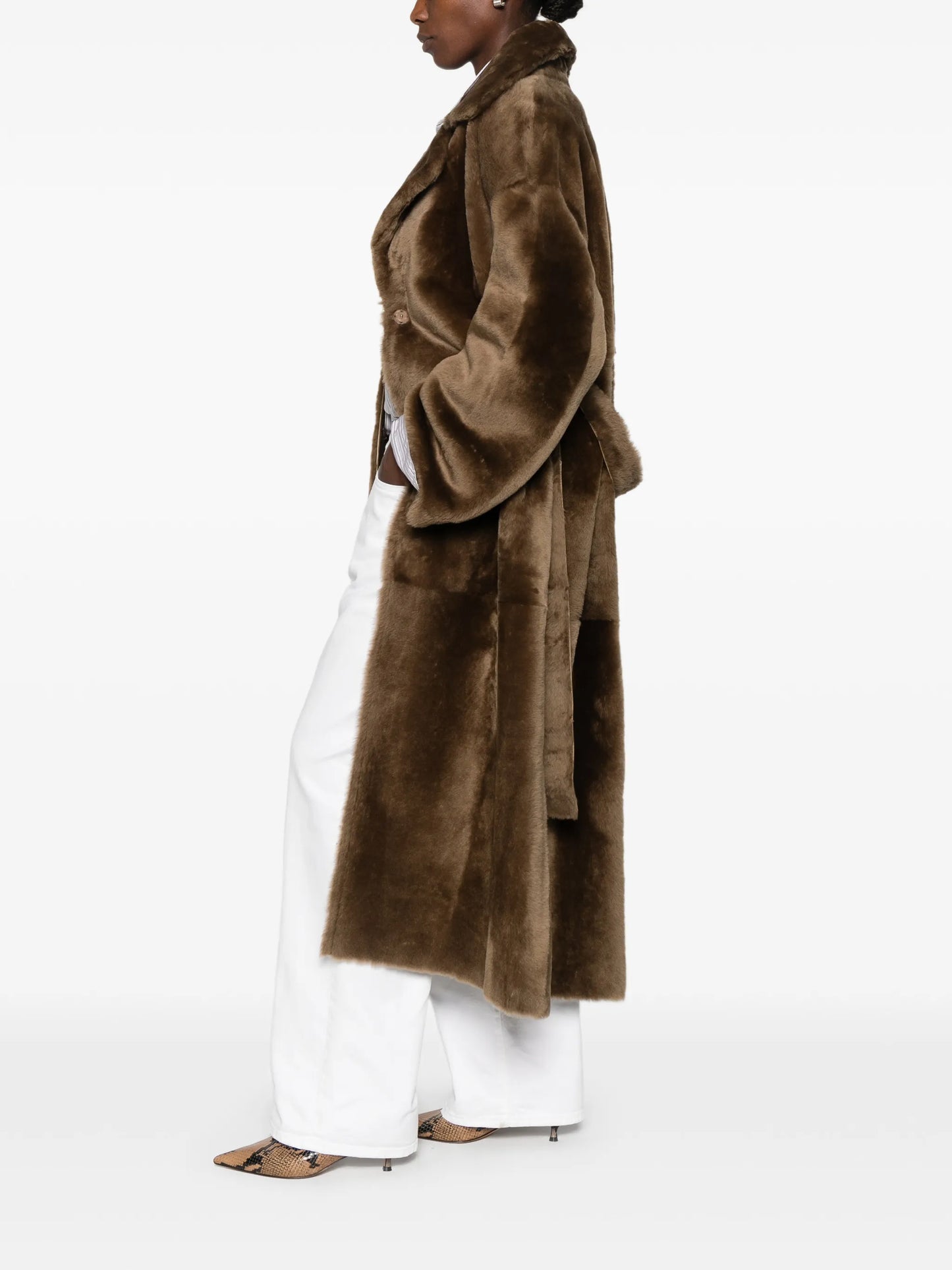 rien reversible shearling coat