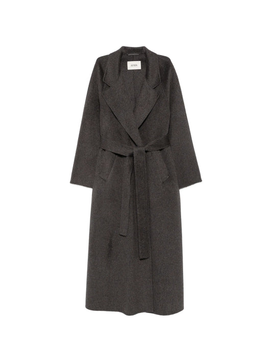 Nouk belted wool coat