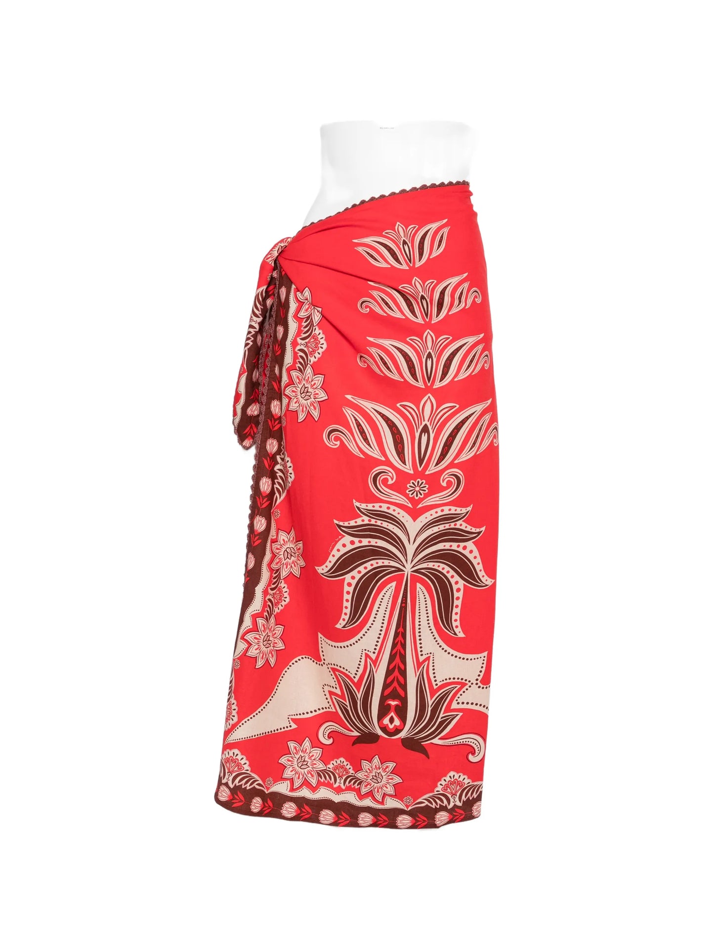 Ainika floral-print maxi skirt