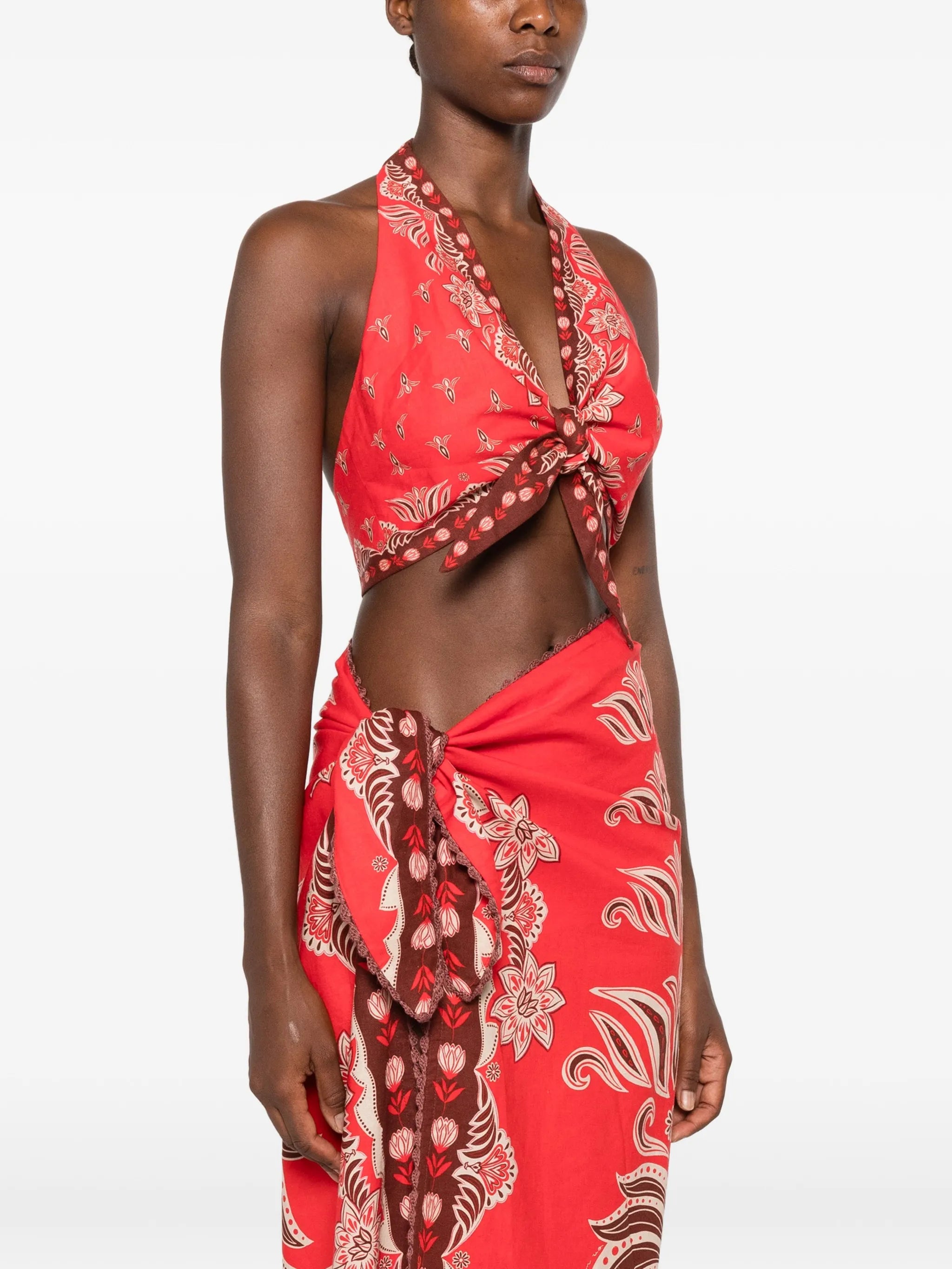 Ainika floral-print blouse