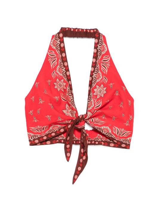 Ainika floral-print blouse