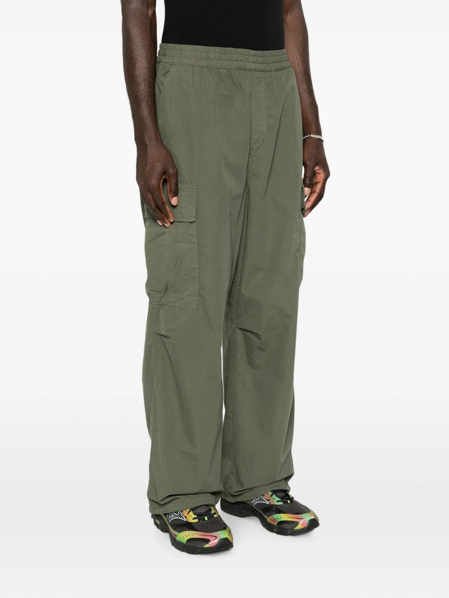 cargo-pocket trousers