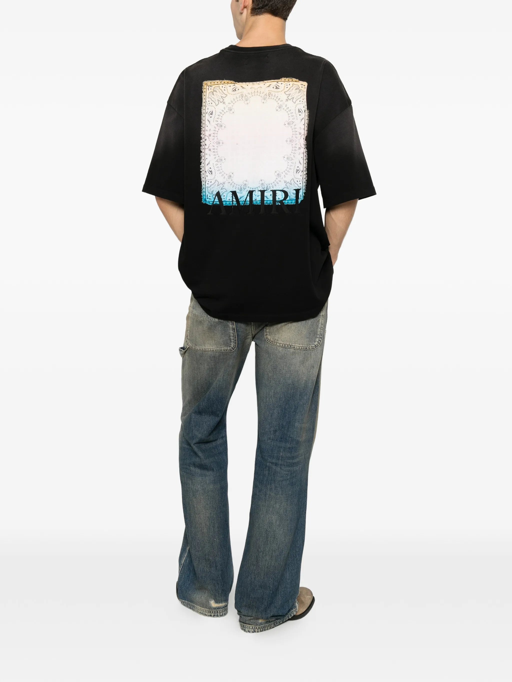 Bandana patch oversized tee