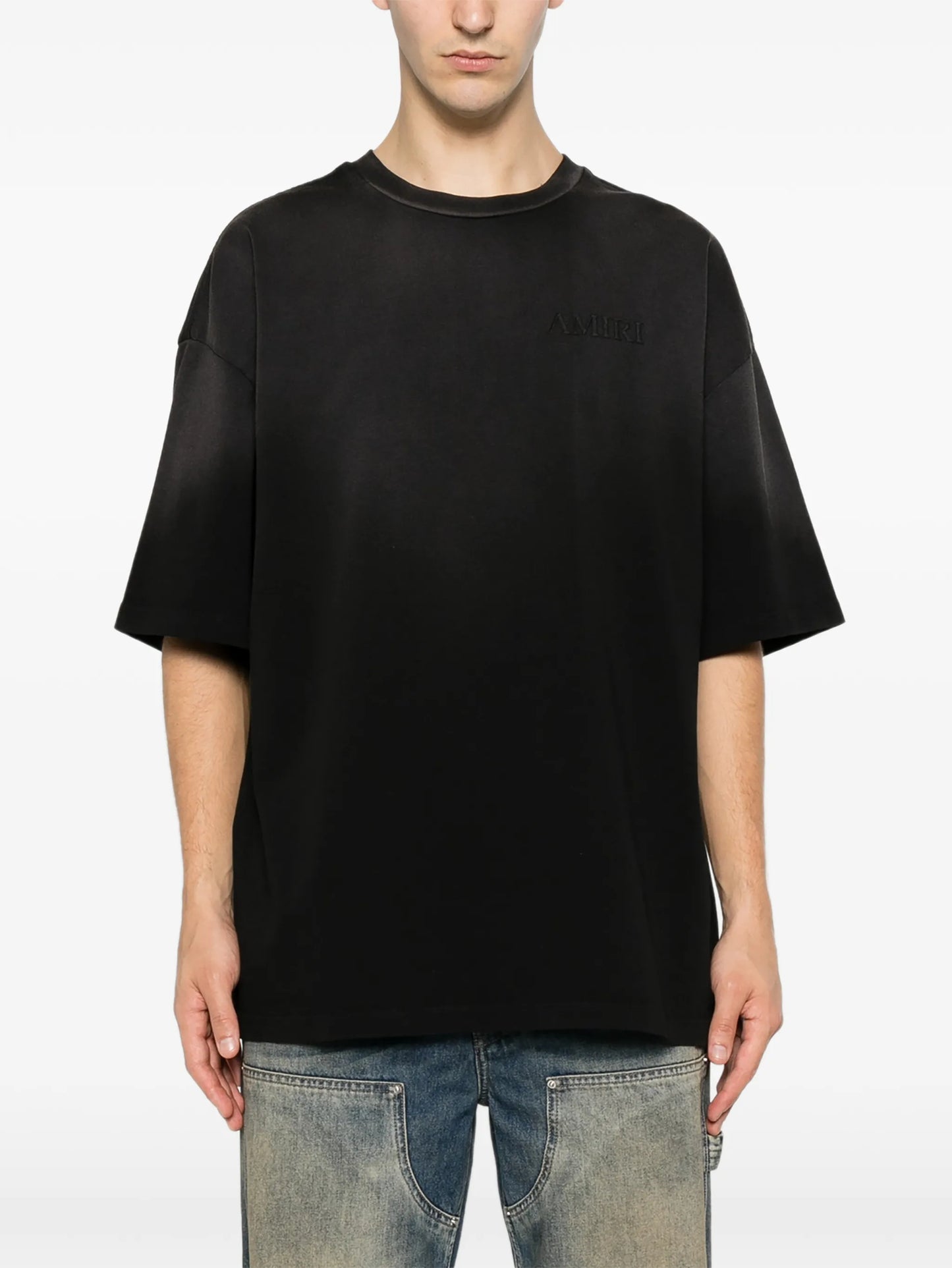 bandana-print logo-embroidered T-shirt