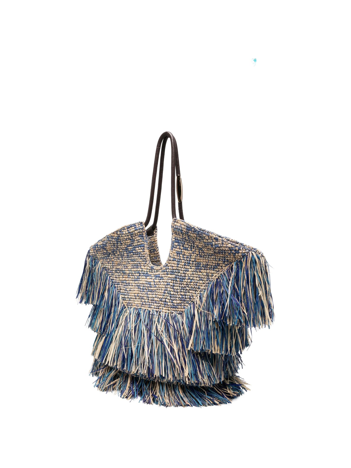 medium Goldentime fringed tote bag
