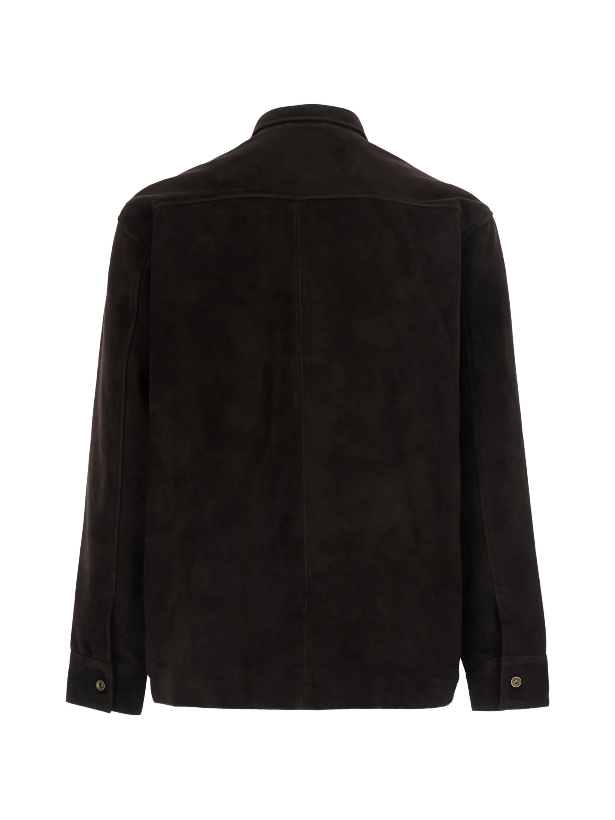 suede patch-pocket jacket