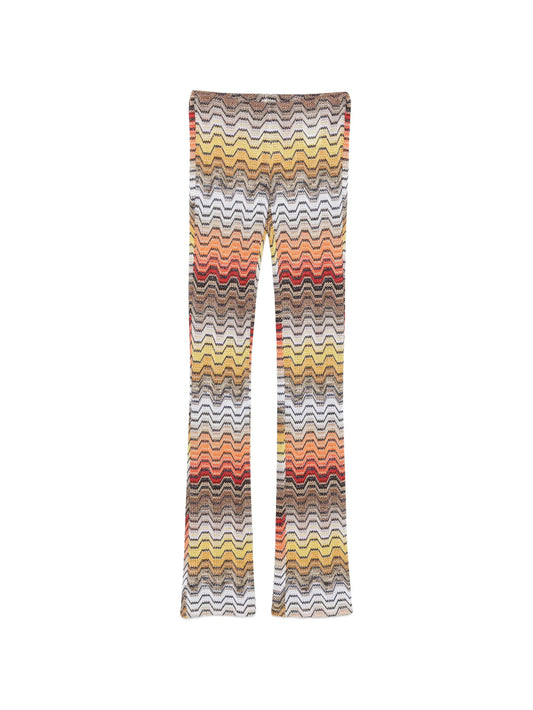 zigzag-knit trousers