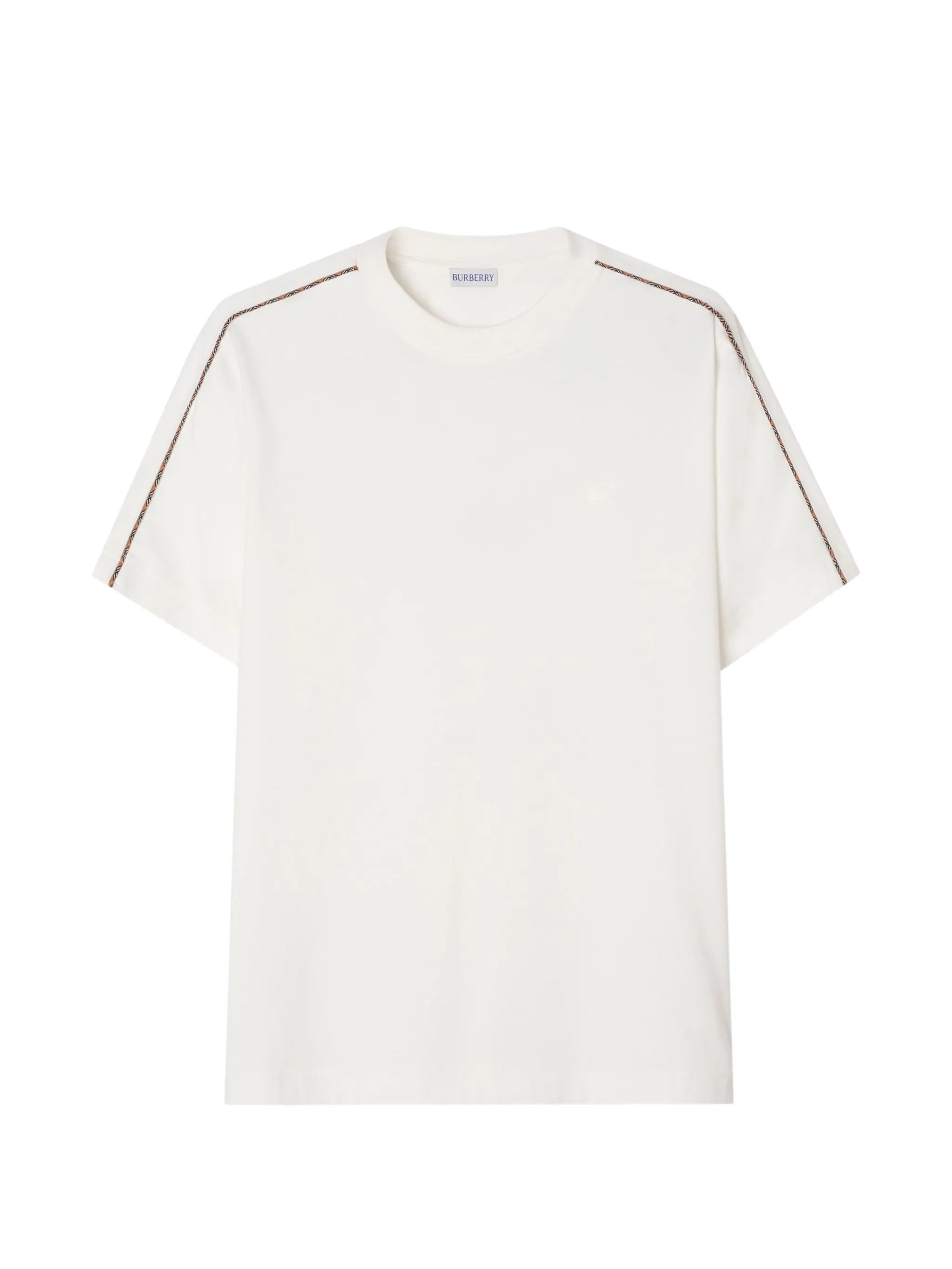 Seth check-trim T-shirt