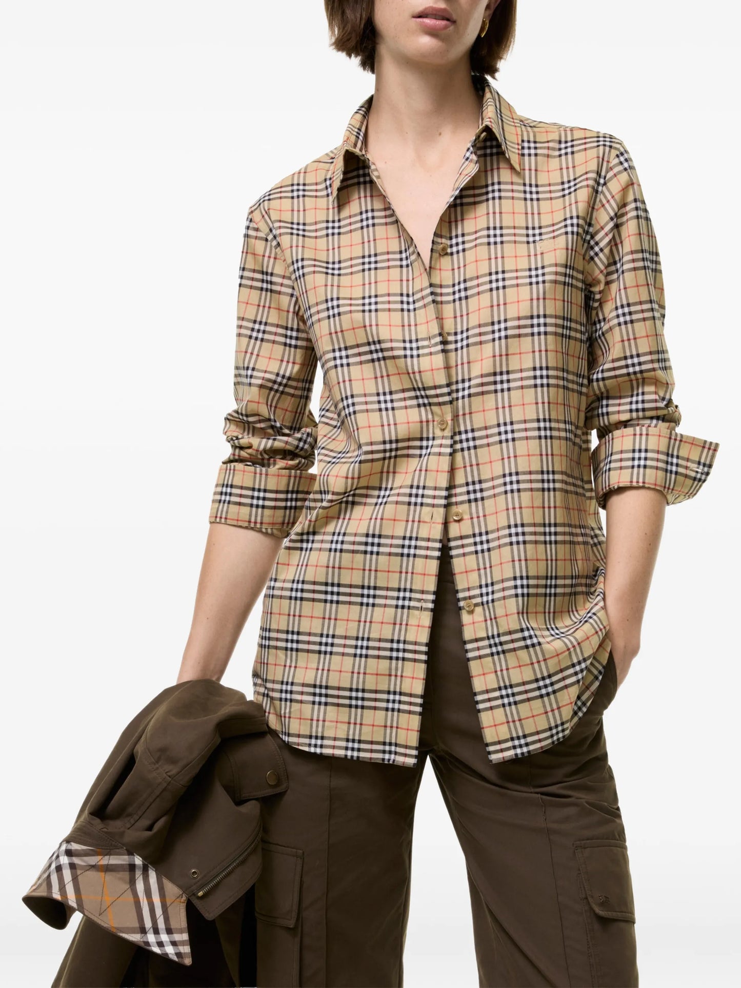 classic-fit Check cotton shirt