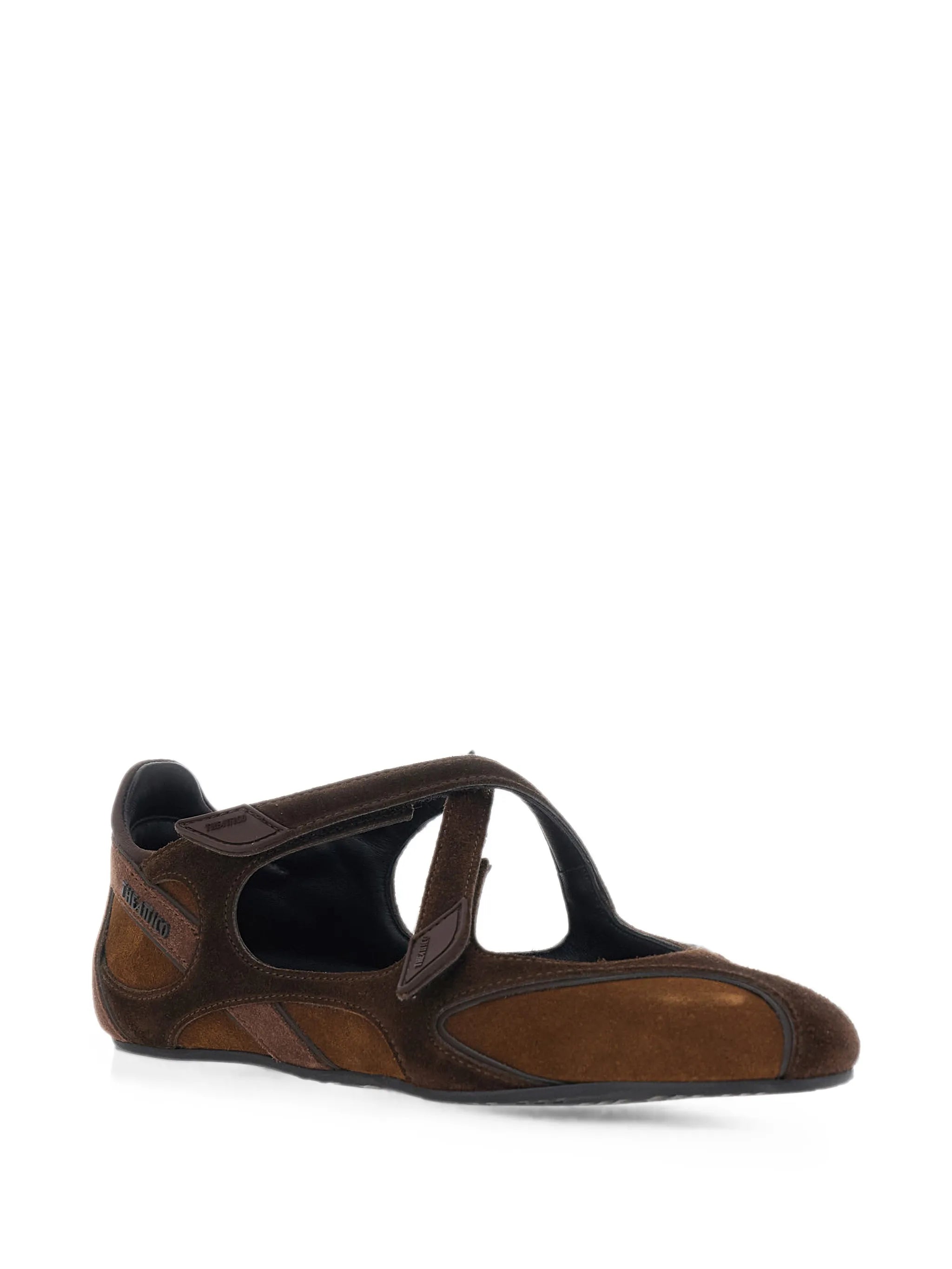 ''Floor 01'' brown ballerina flats