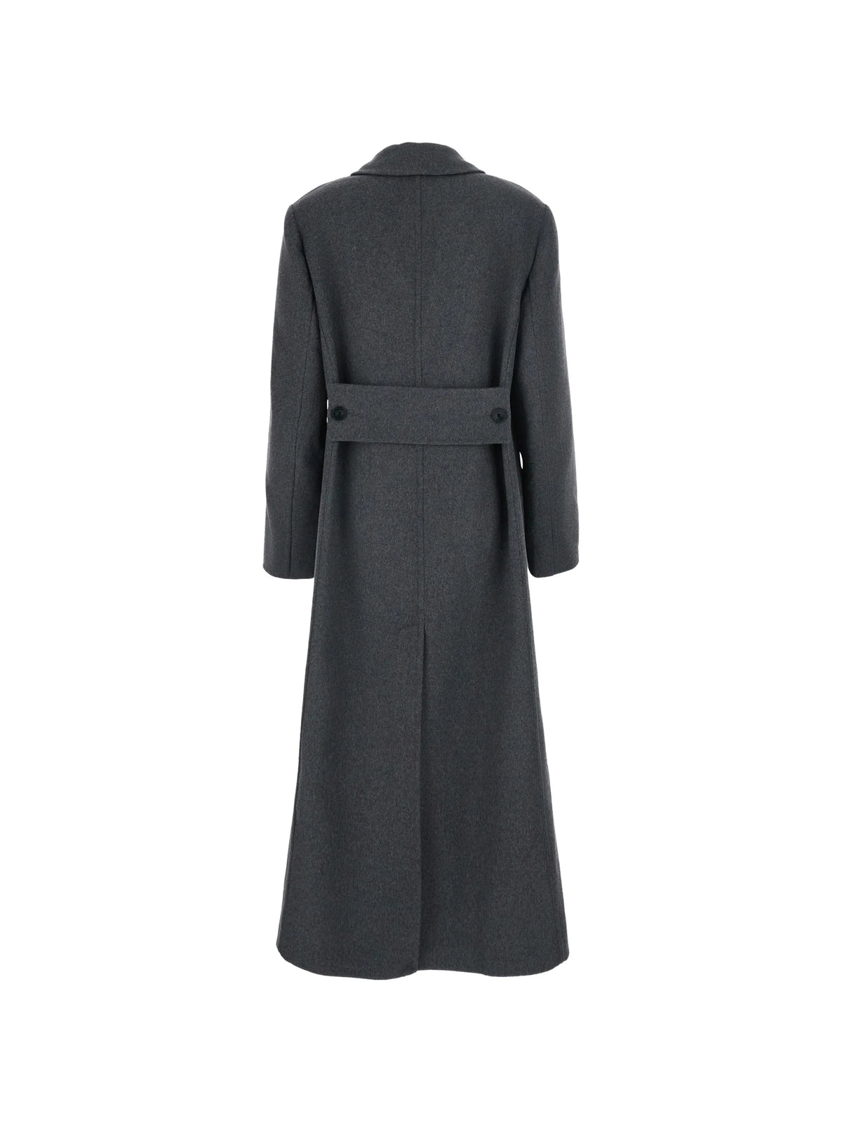 double-breasted peaked-lapel coat