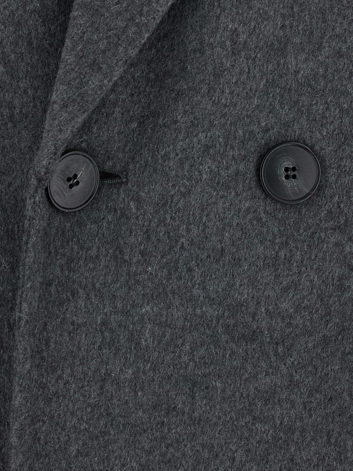 double-breasted peaked-lapel coat