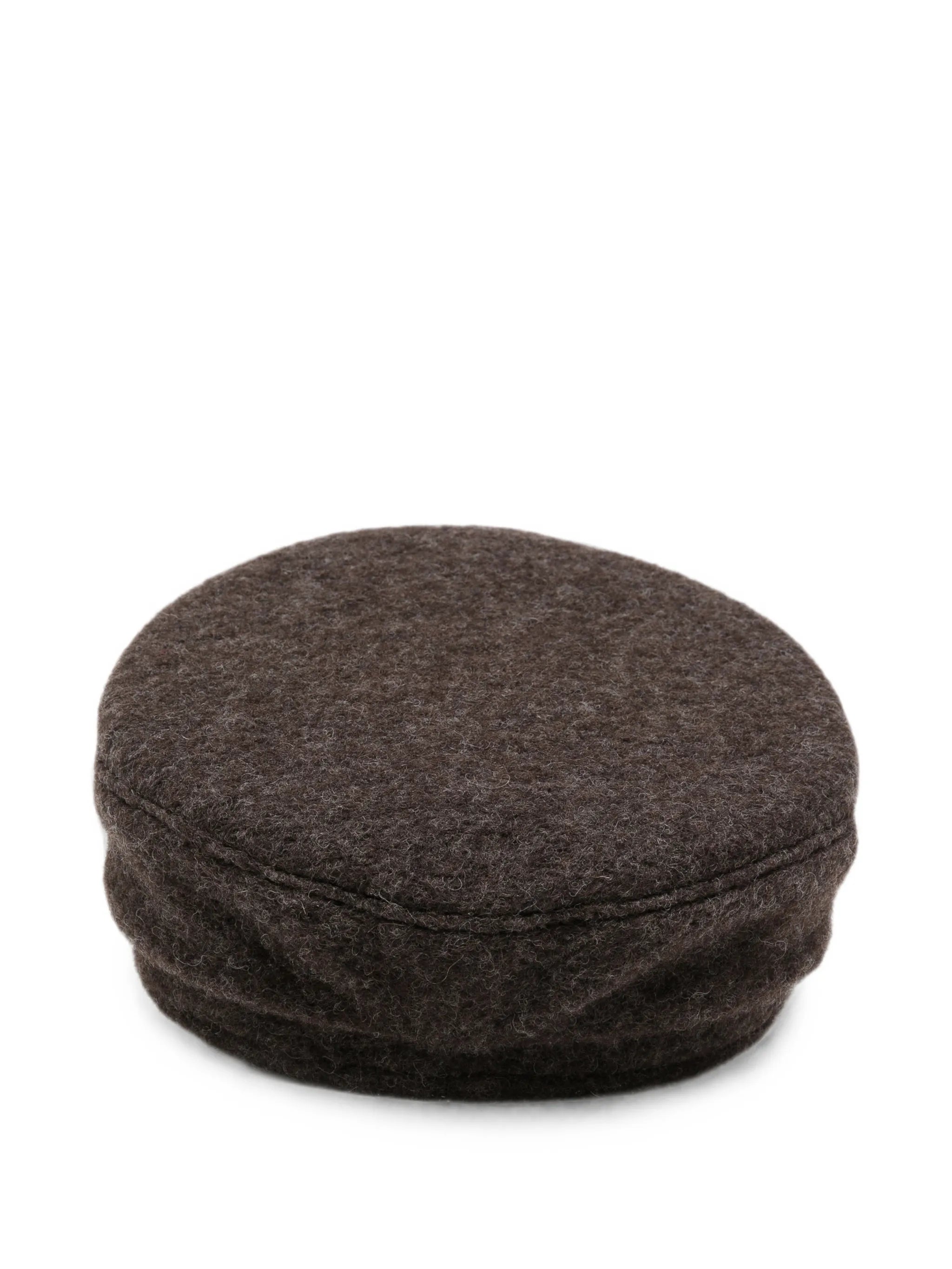 logo-embroidered baker boy hat