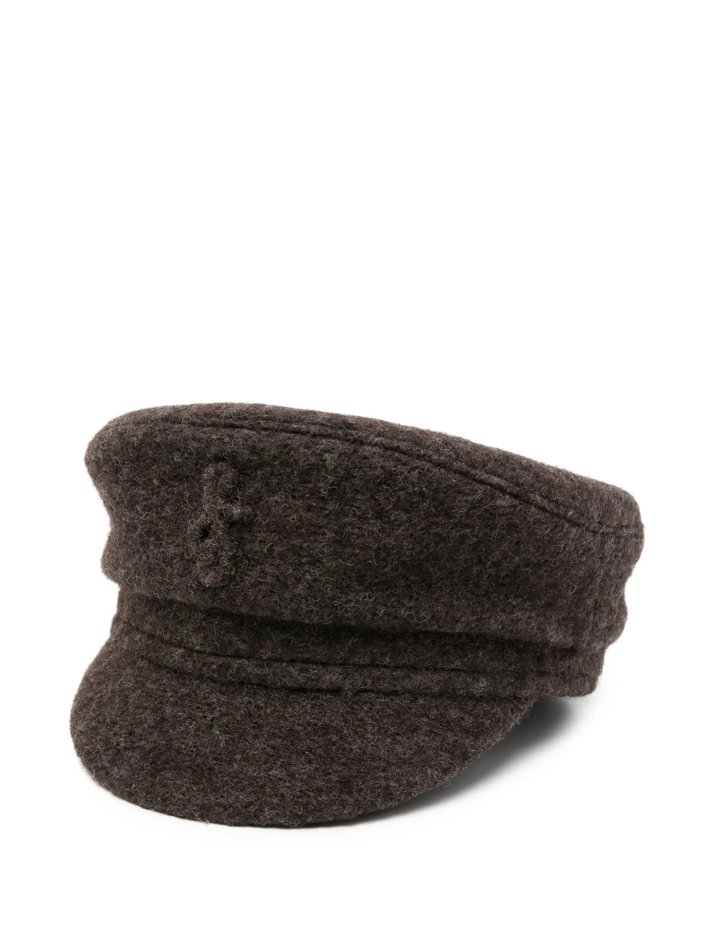 logo-embroidered baker boy hat