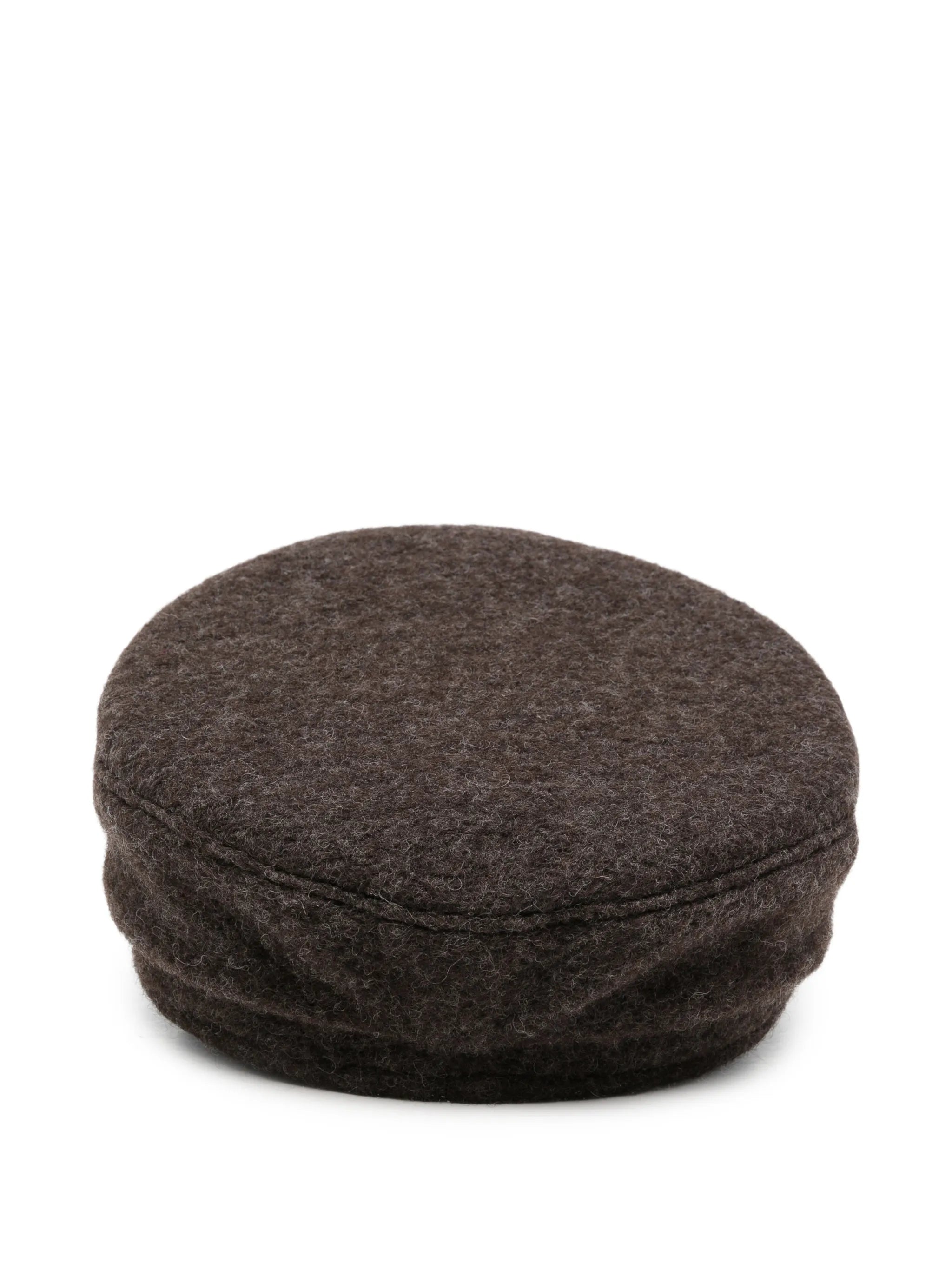 logo-embroidered baker boy hat