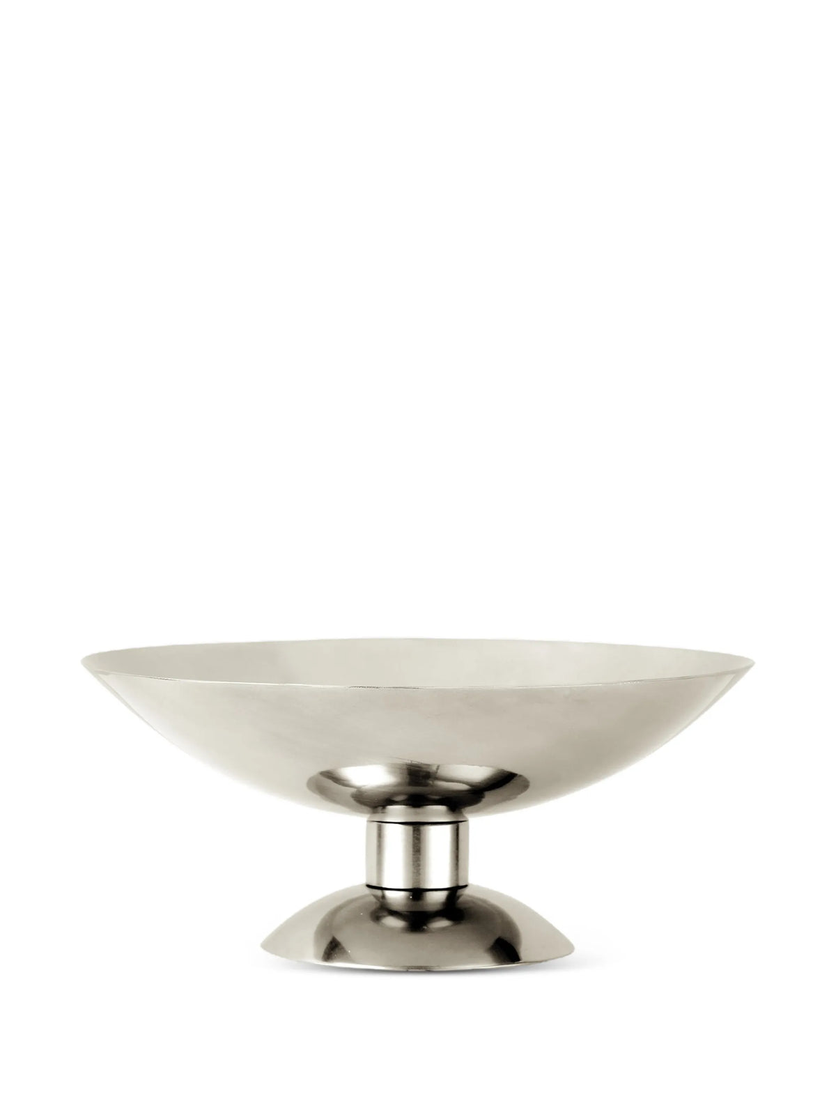 polished stainless-steel low champagne coupe
