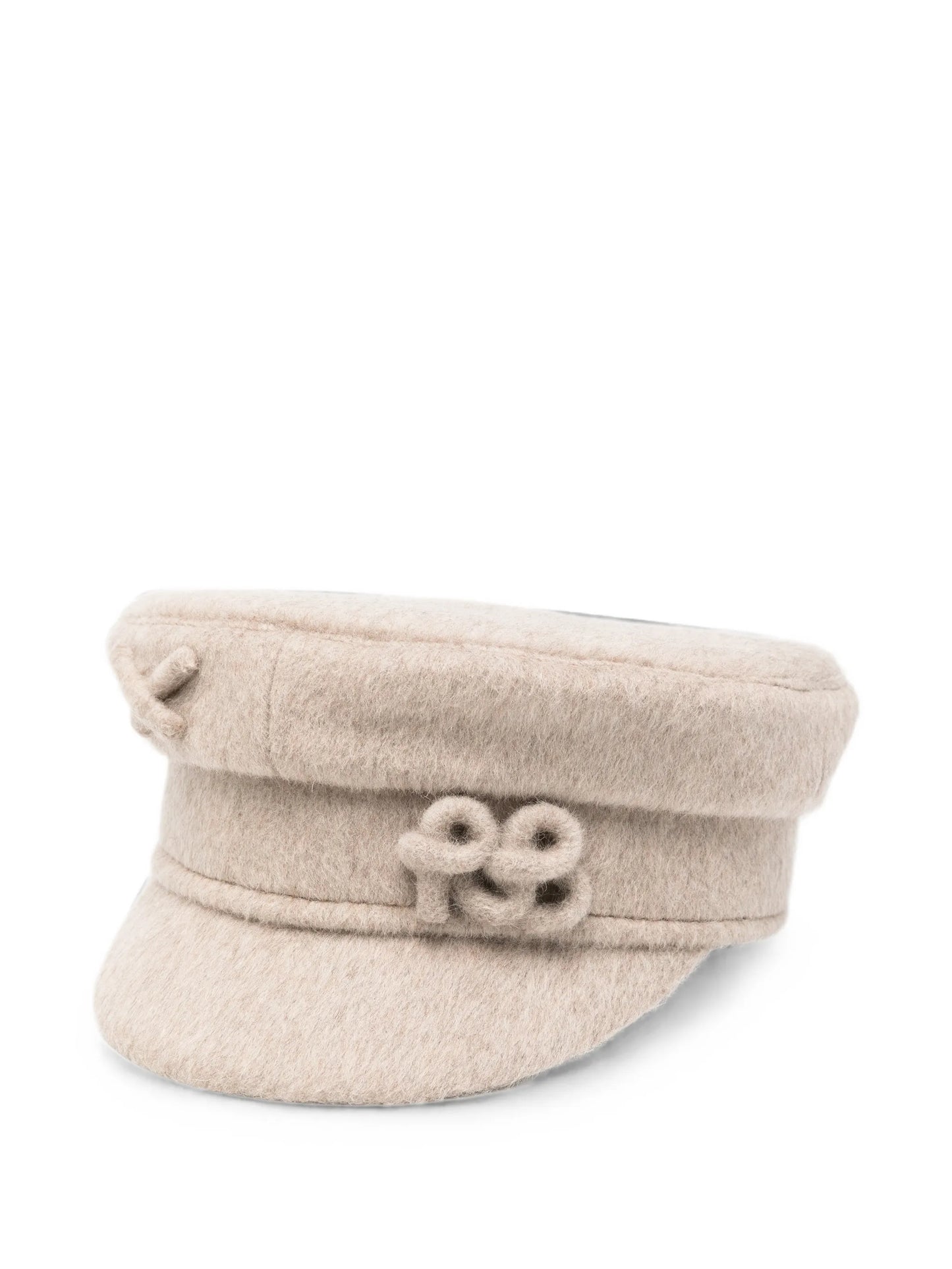 logo-embroidered baker boy hat