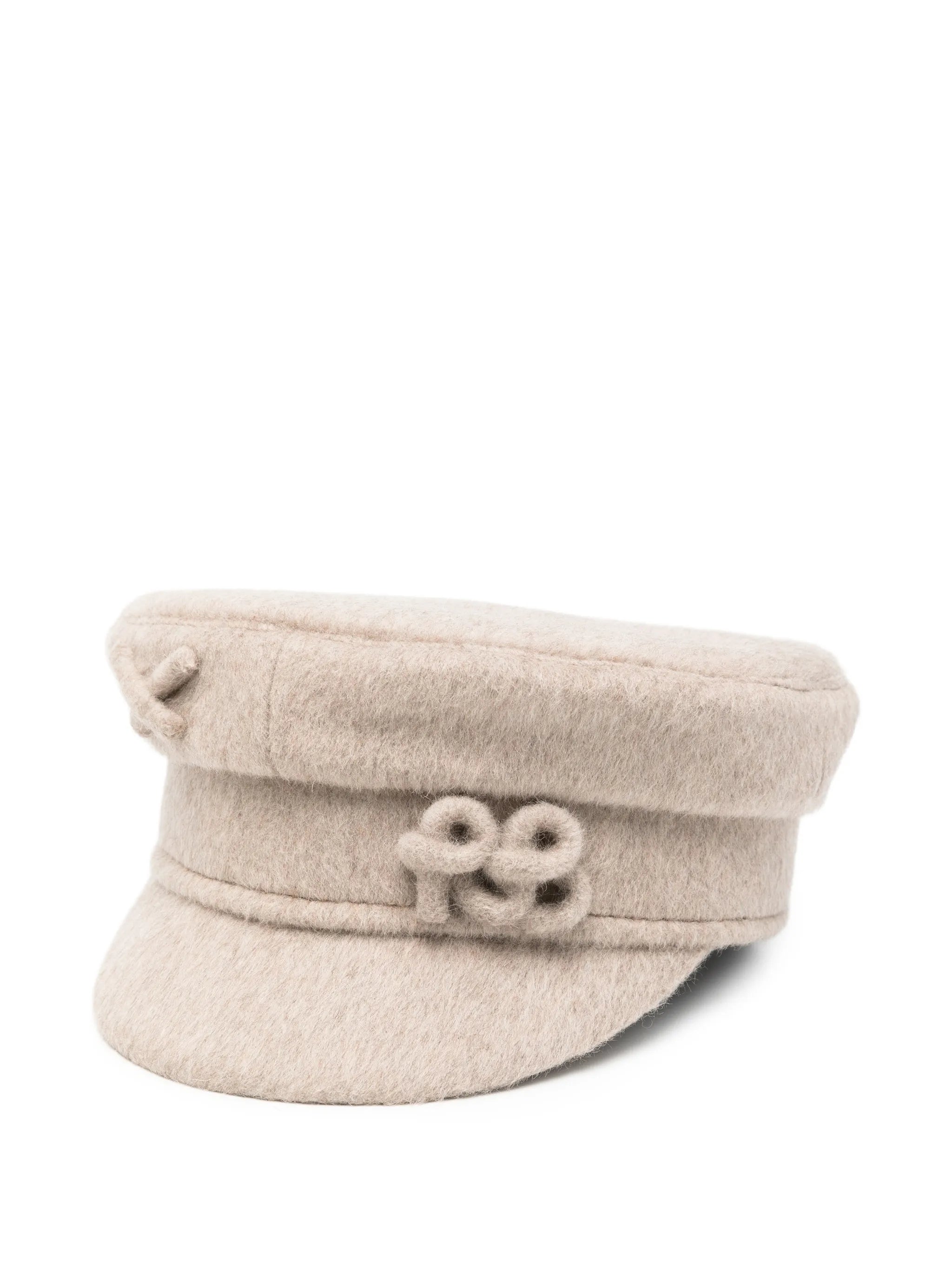 logo-embroidered baker boy hat