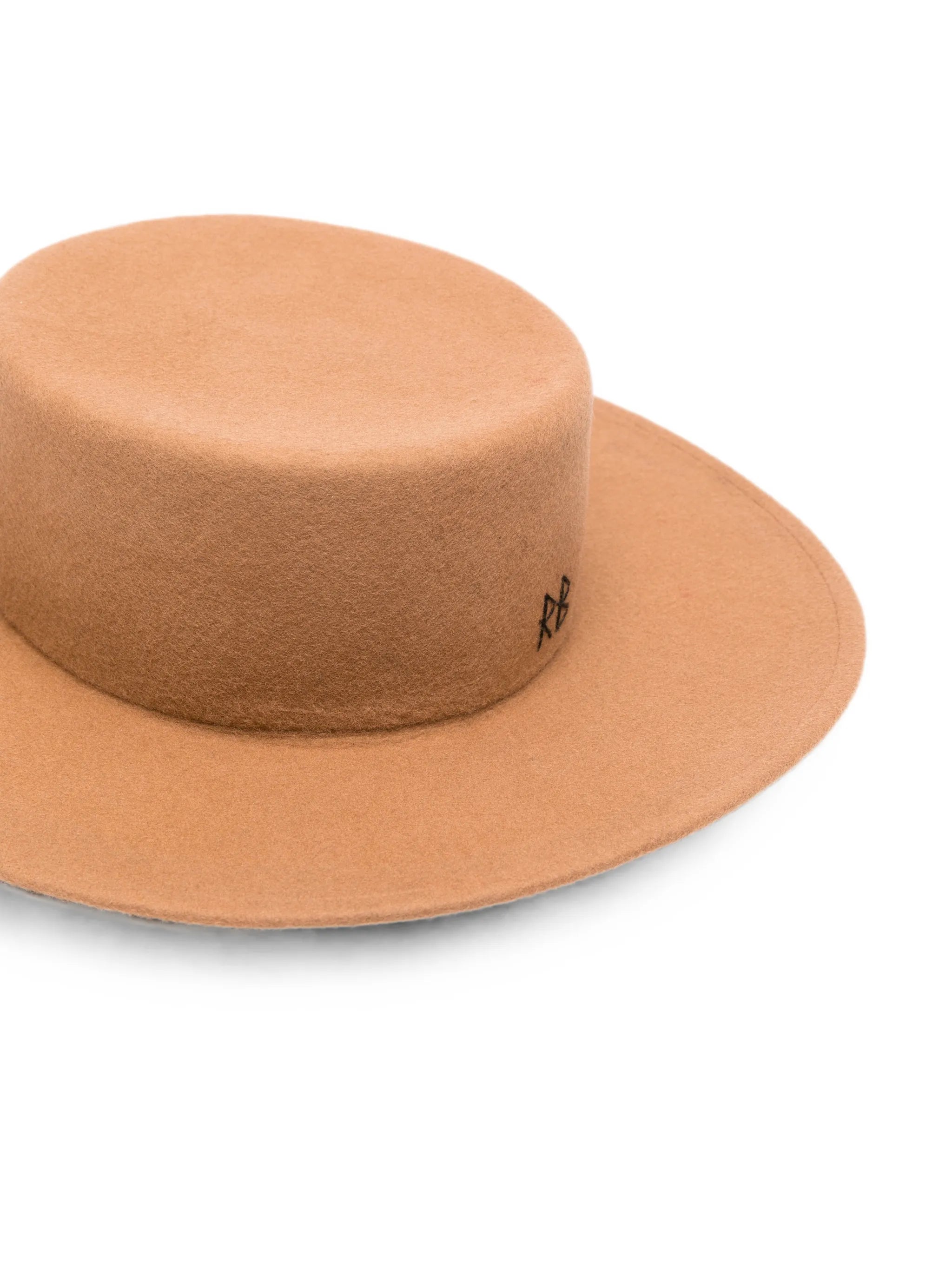 wool felt Canotier hat