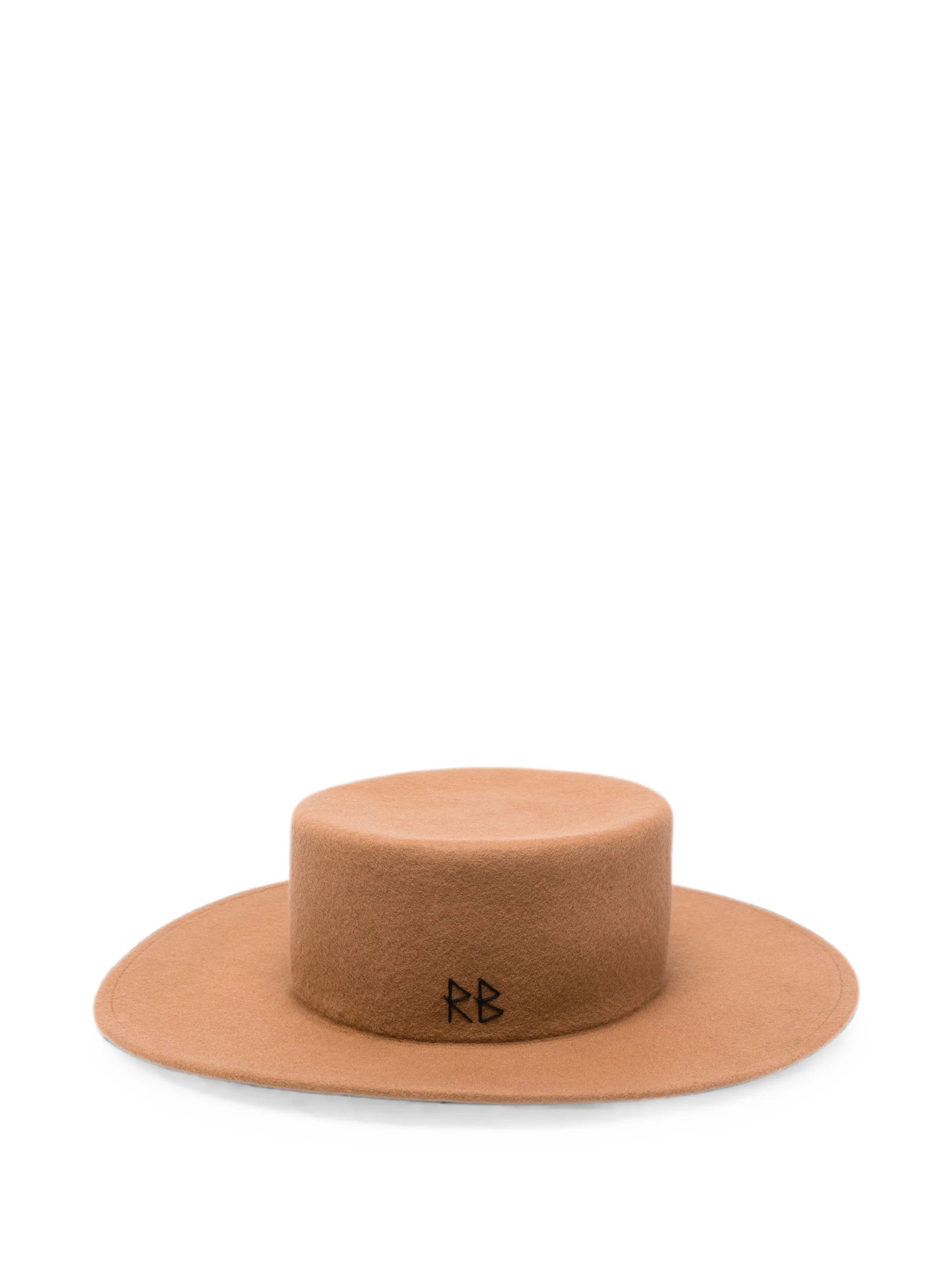 wool felt Canotier hat