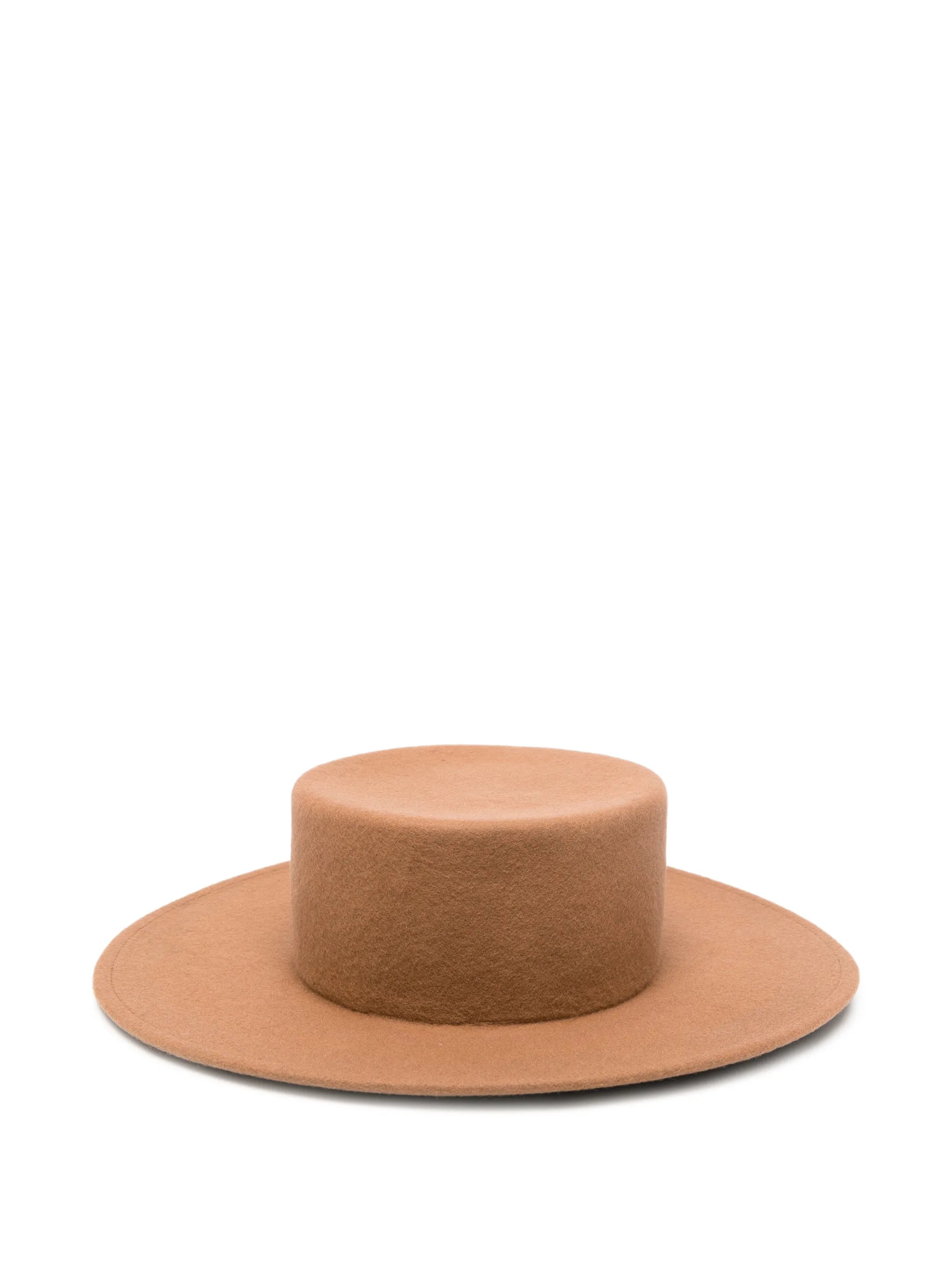 wool felt Canotier hat