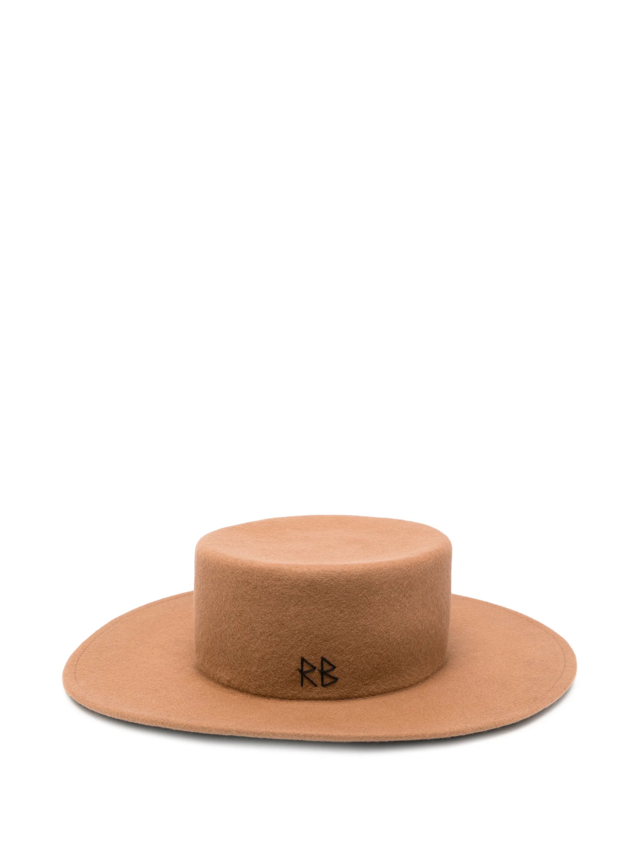 wool felt Canotier hat
