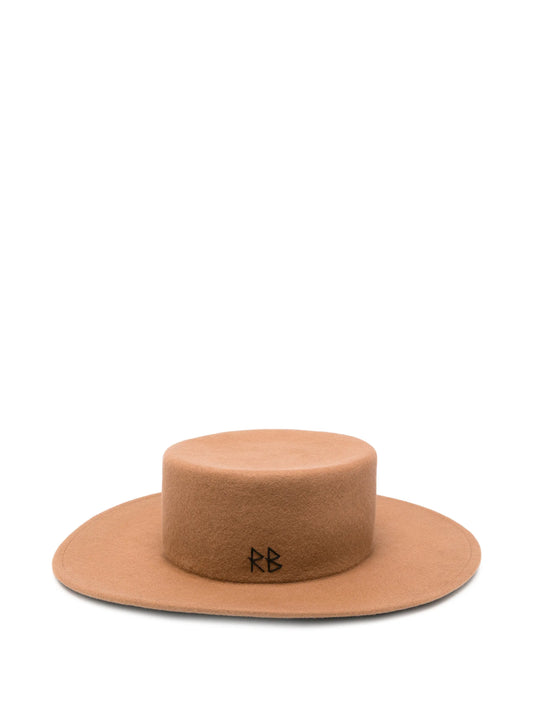 wool felt Canotier hat