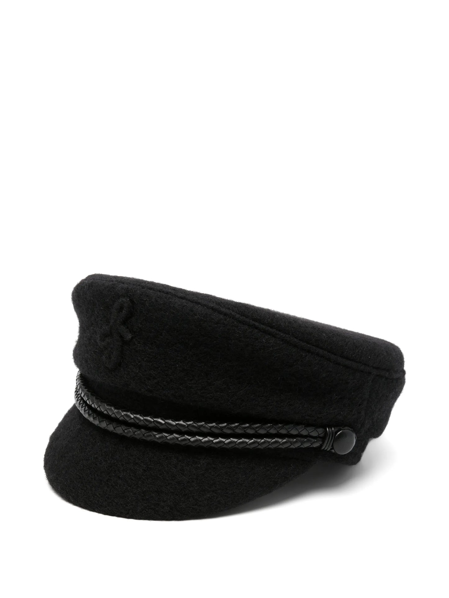 monogram-embellished hat