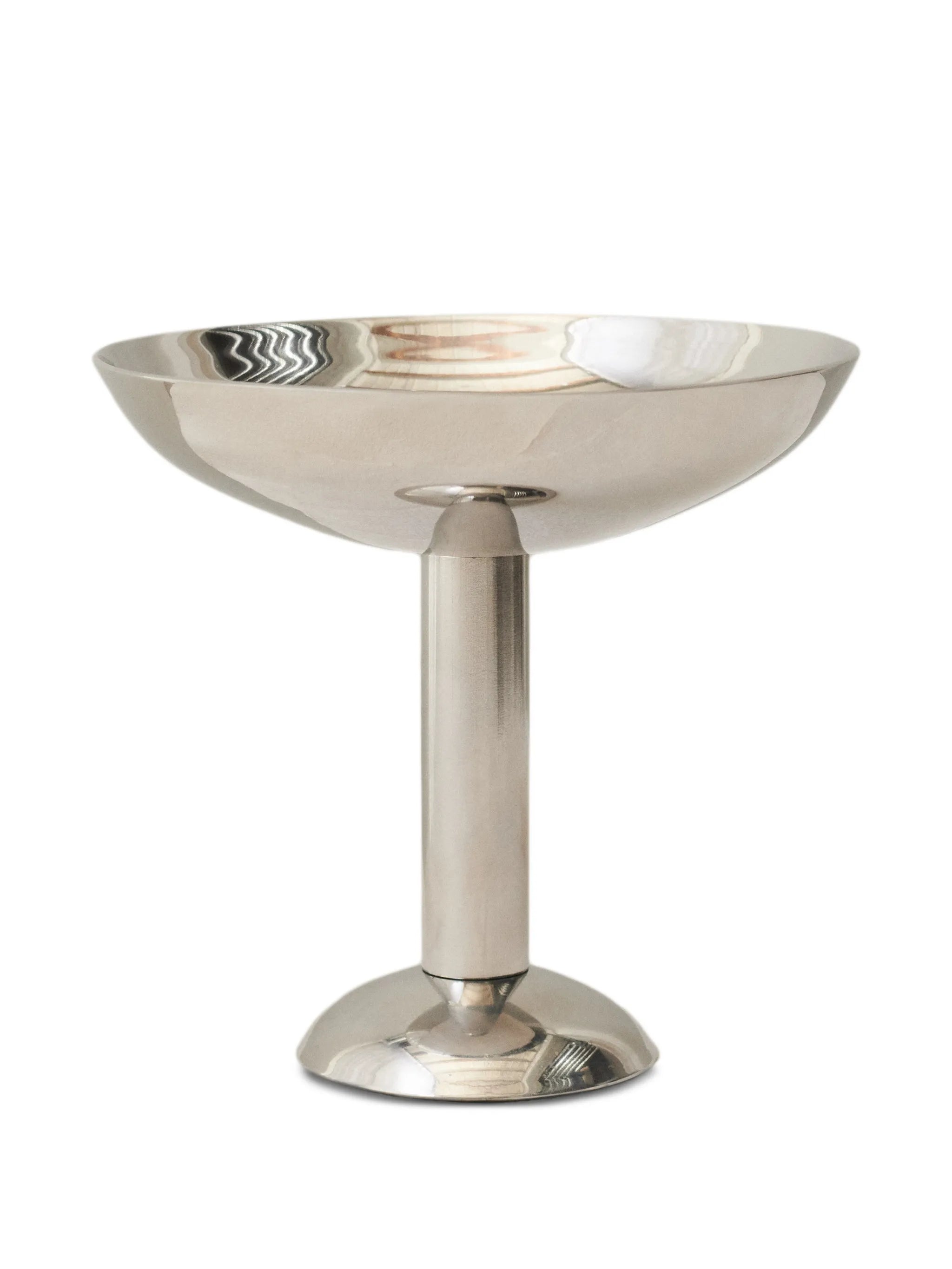 polished-finish tall champagne coupe