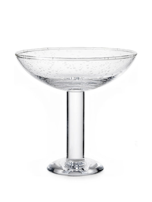 bubble glass champagne coupe