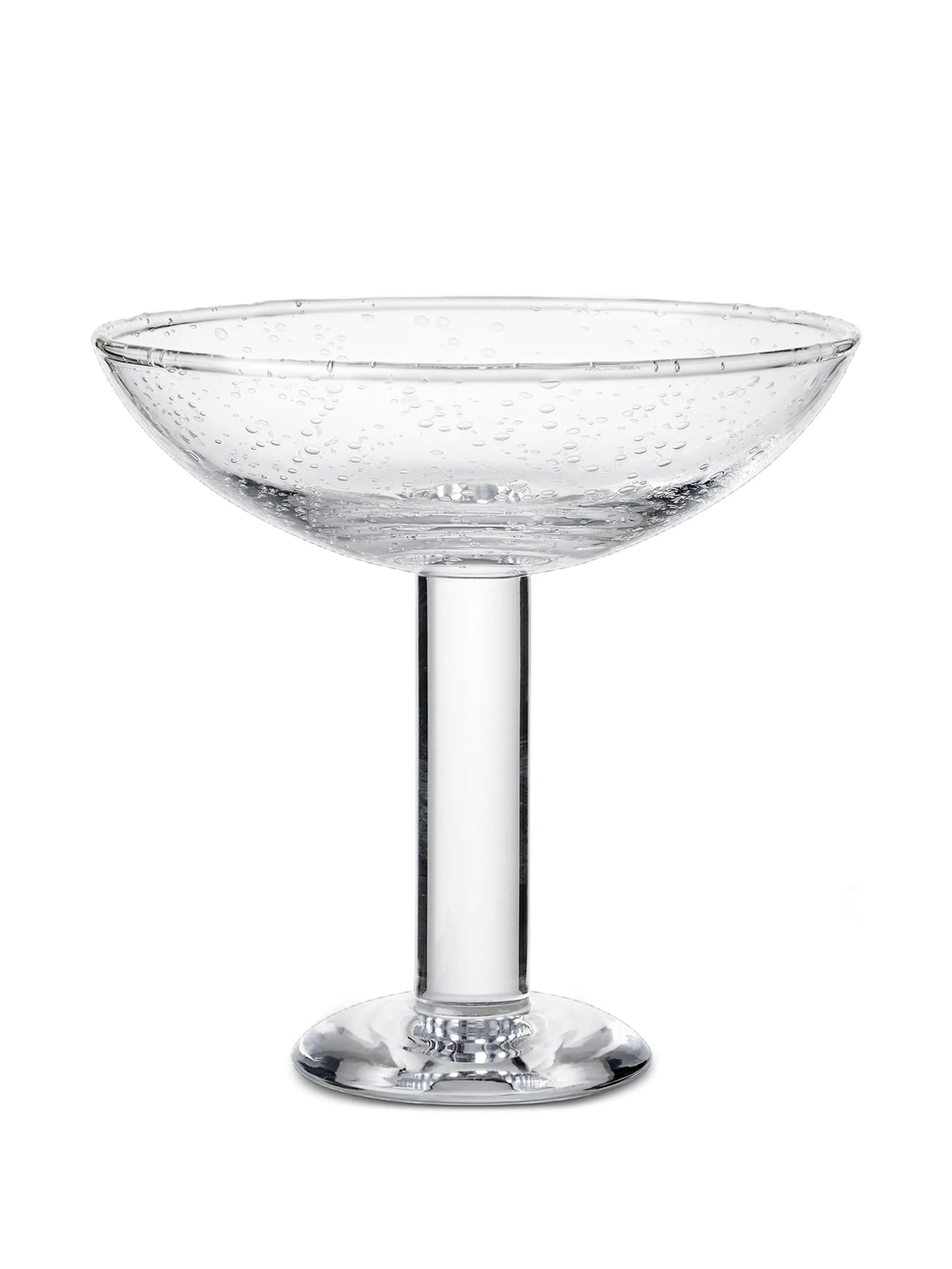bubble glass champagne coupe