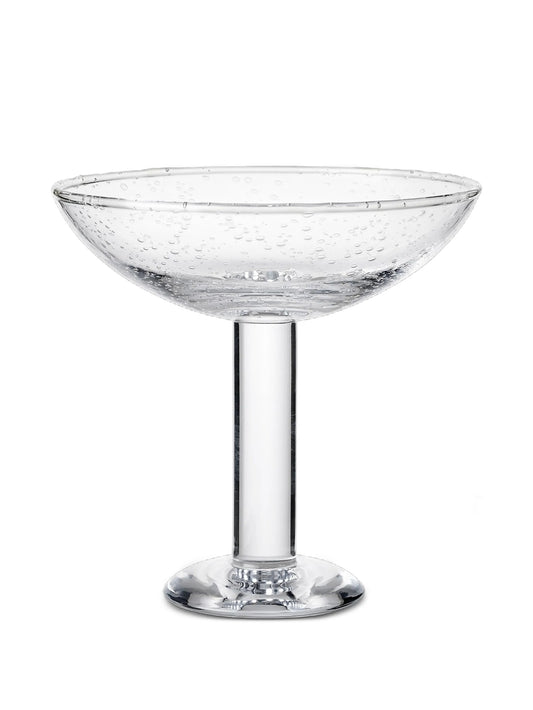 bubble glass champagne coupe