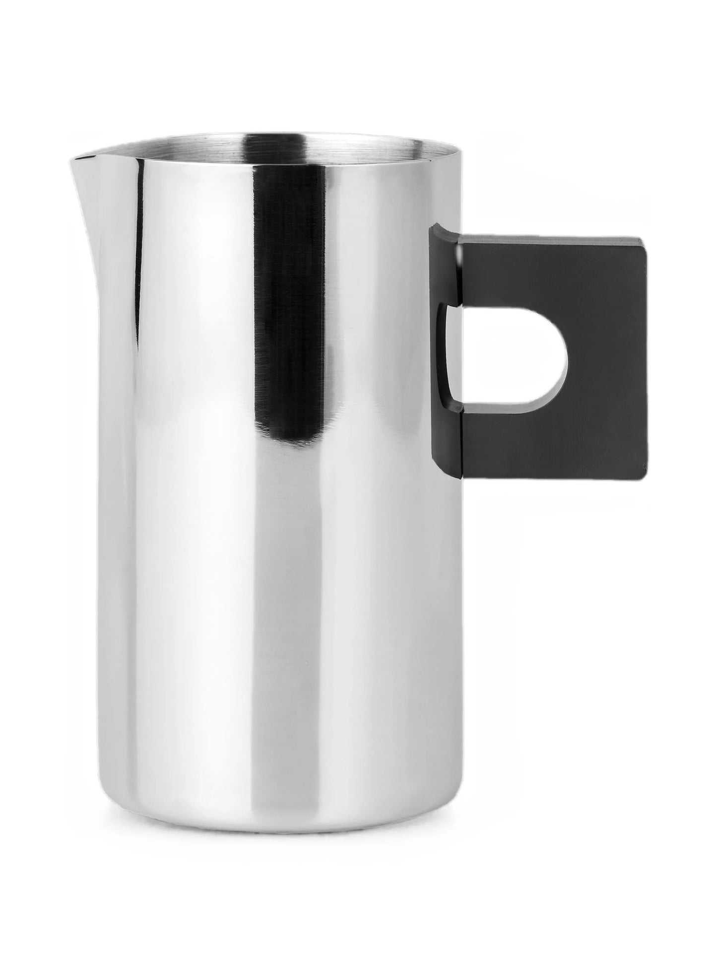 S.R polished-finish geometric-handle pitcher