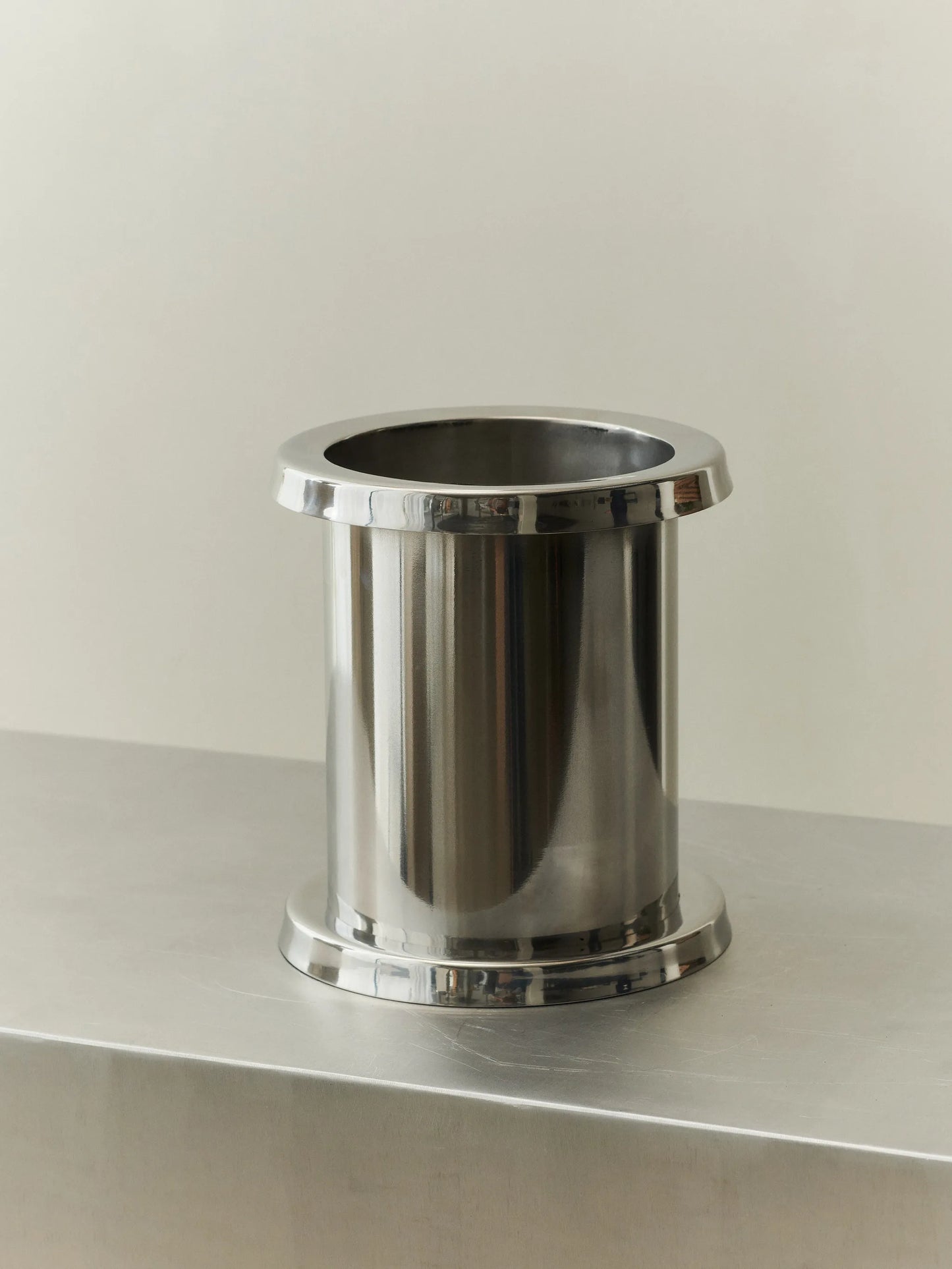 polished wine cooler