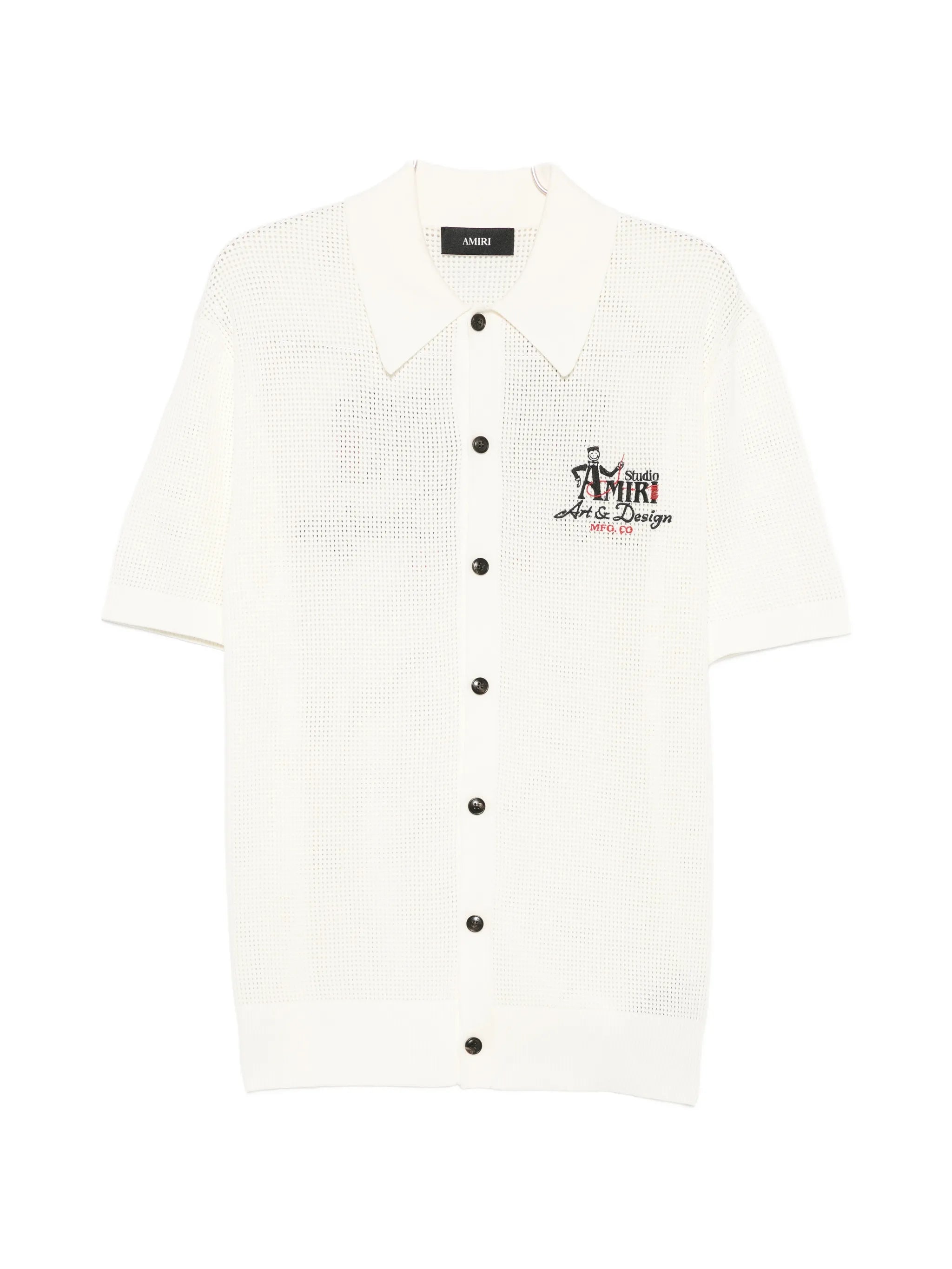 Studio logo-embroidered shirt