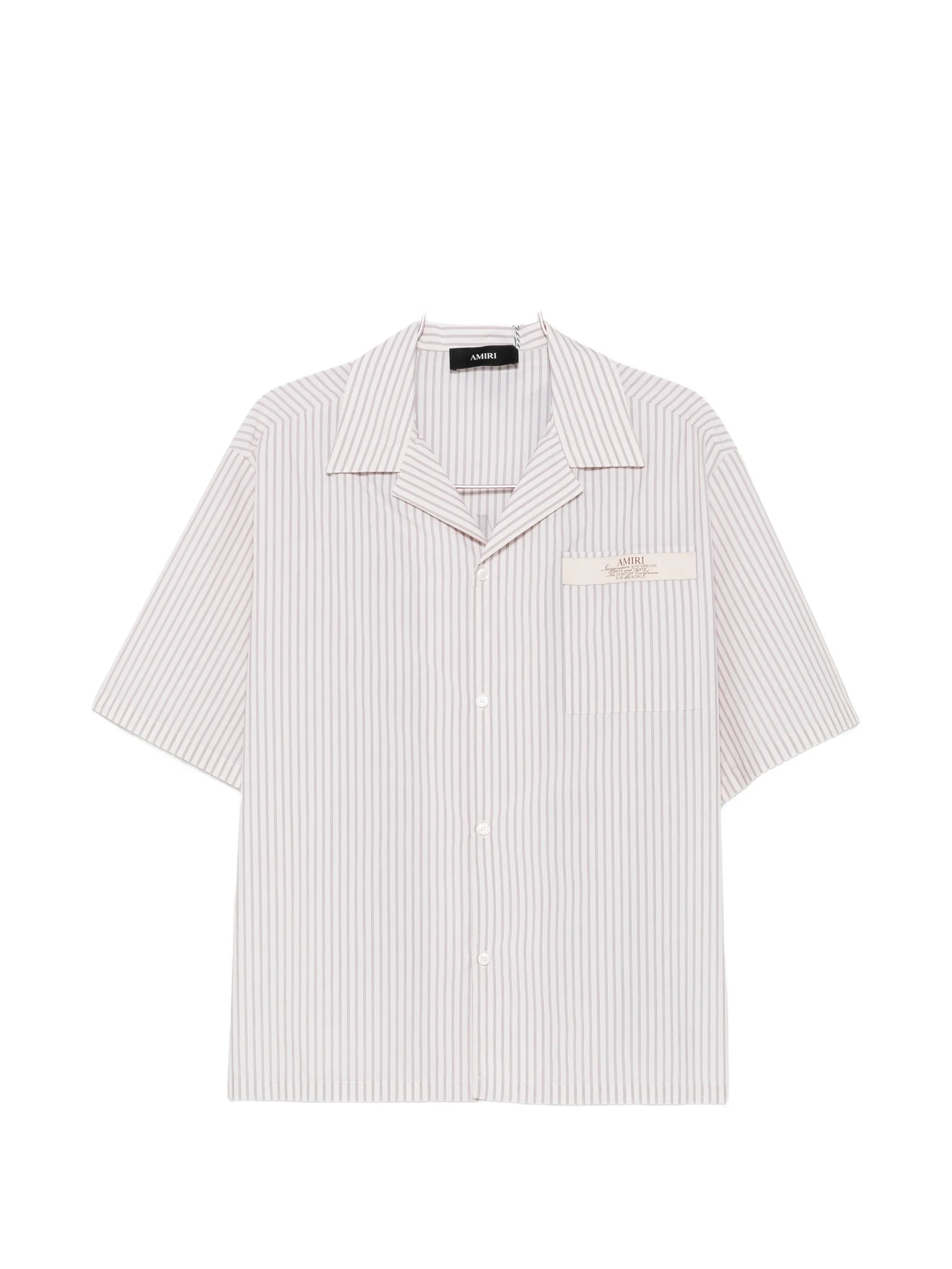 striped short-sleeve shirt